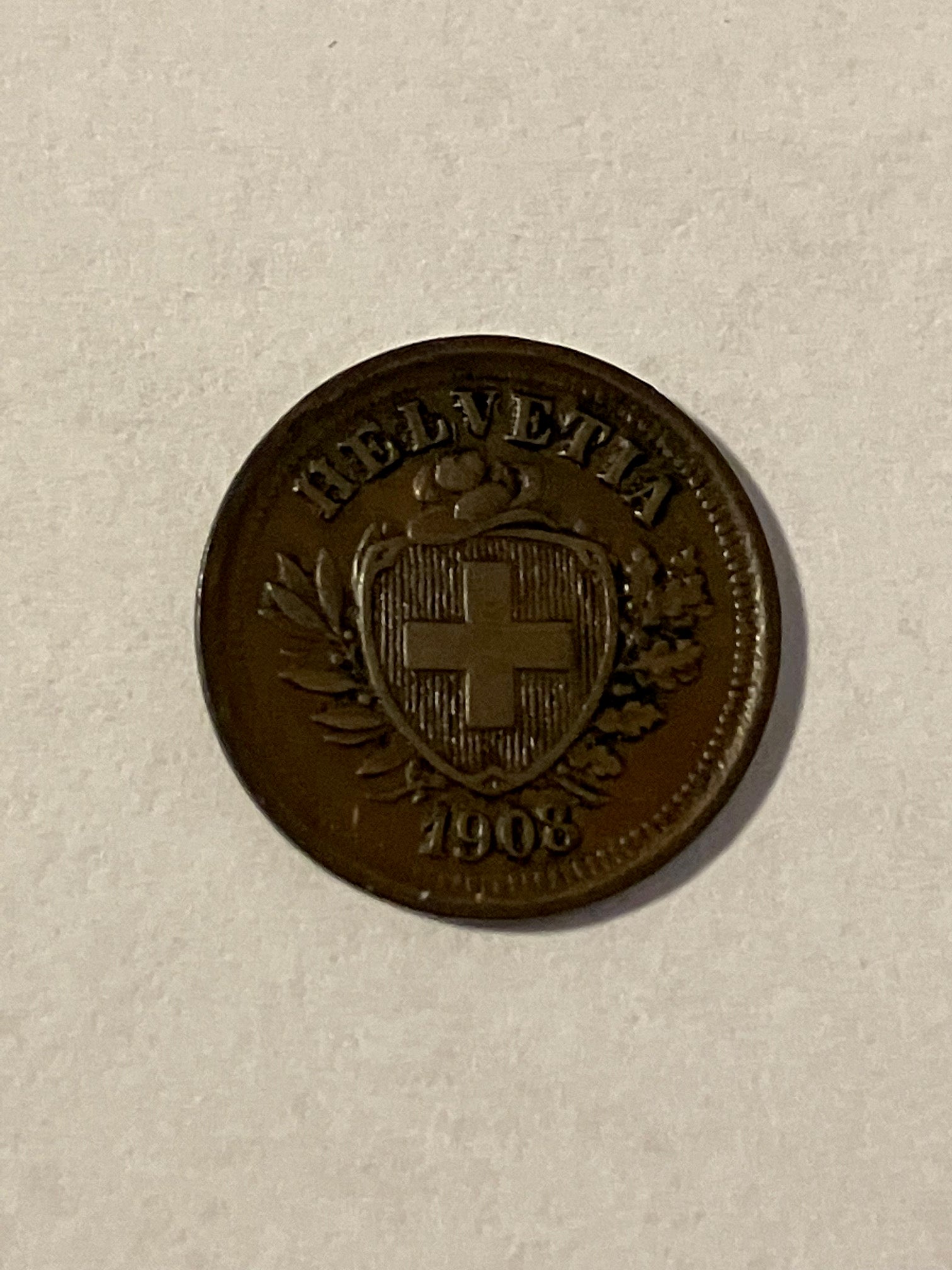 1 Rappen Switzerland 1908