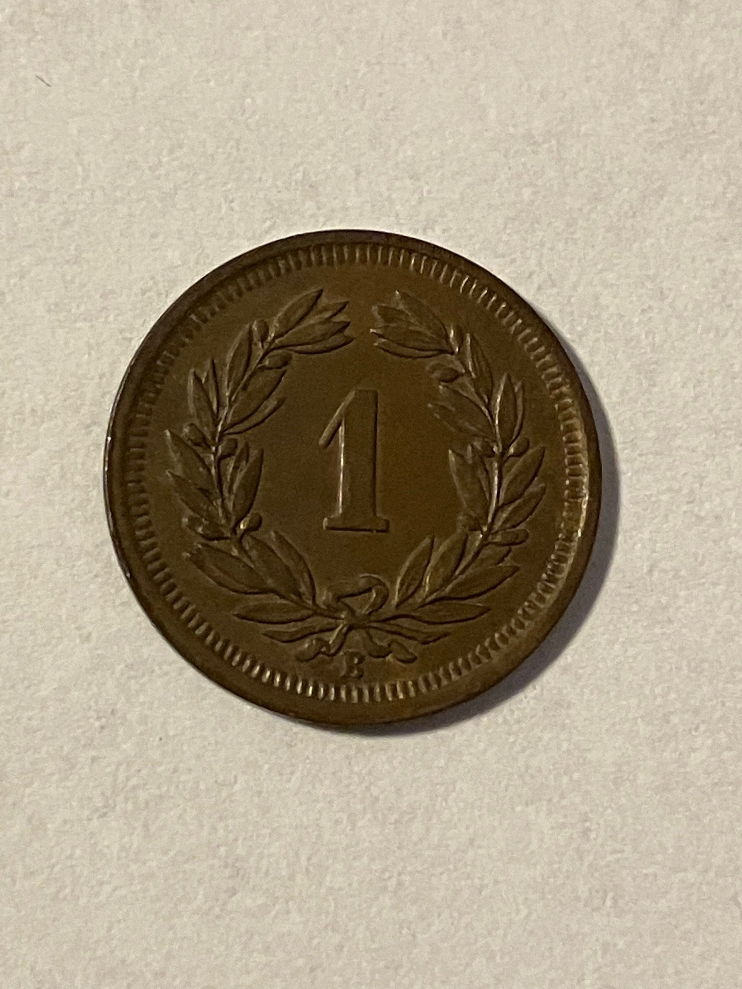 1 Rappen Switzerland 1937