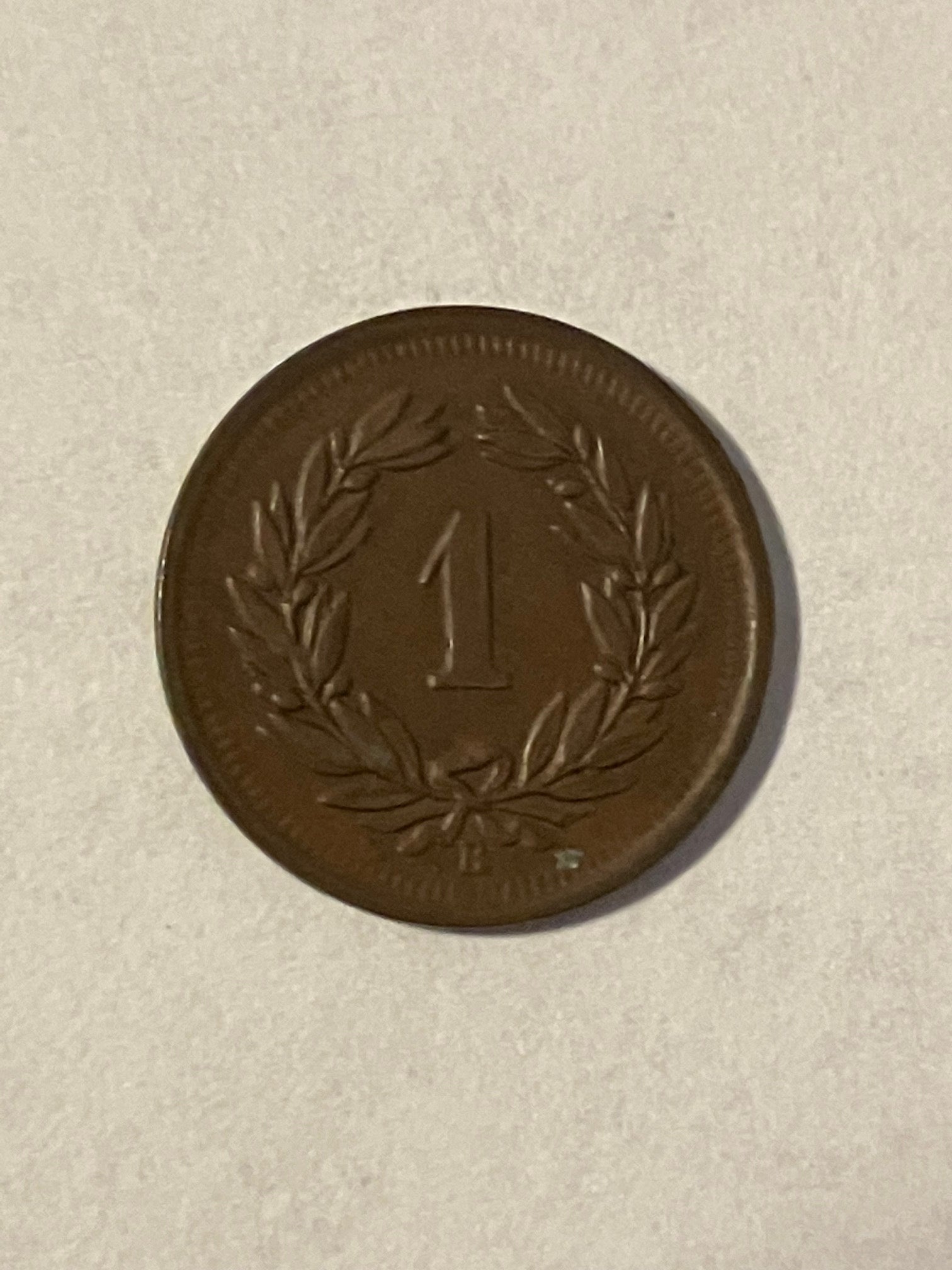 1 Rappen Switzerland 1907