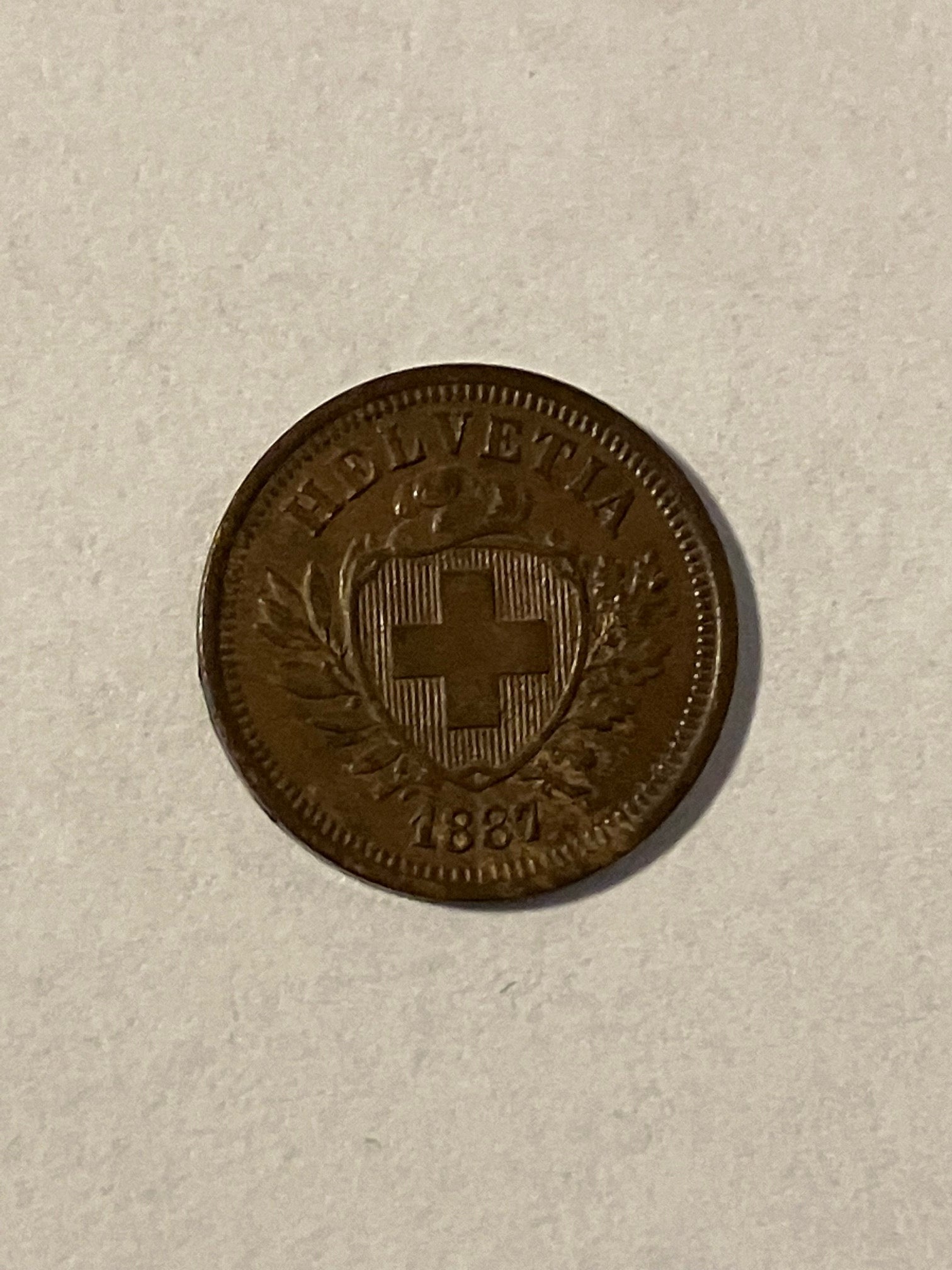 1 Rappen Switzerland 1887
