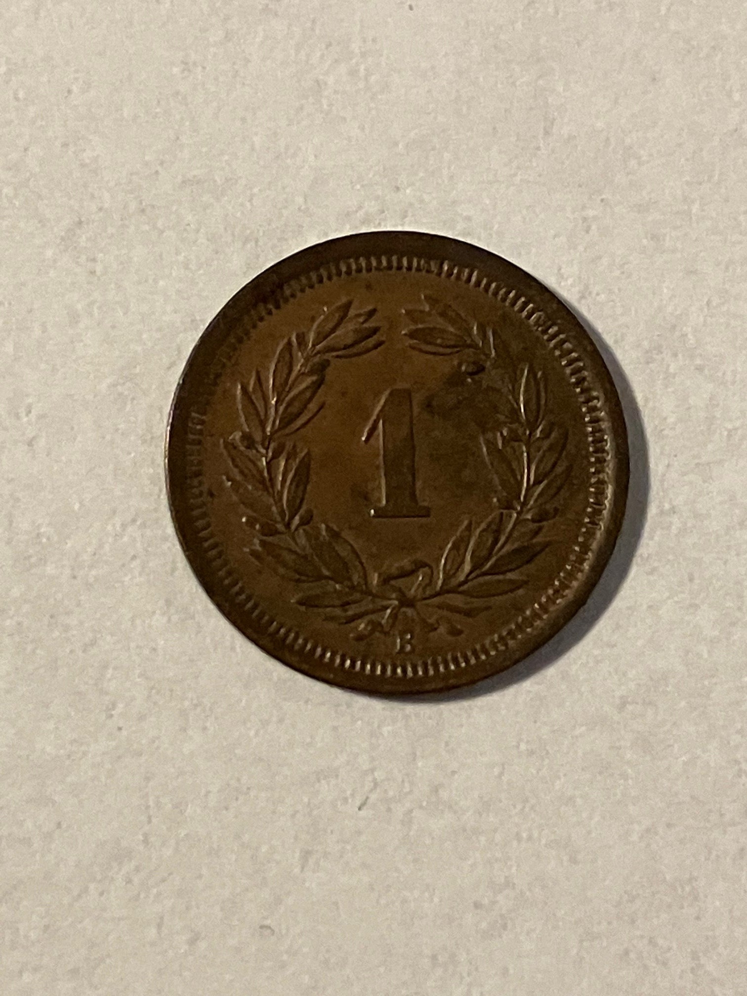 1 Rappen Switzerland 1887