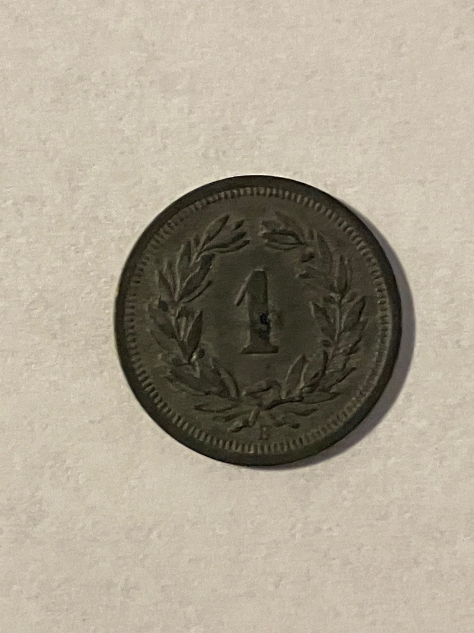 1 Rappen Switzerland 1944
