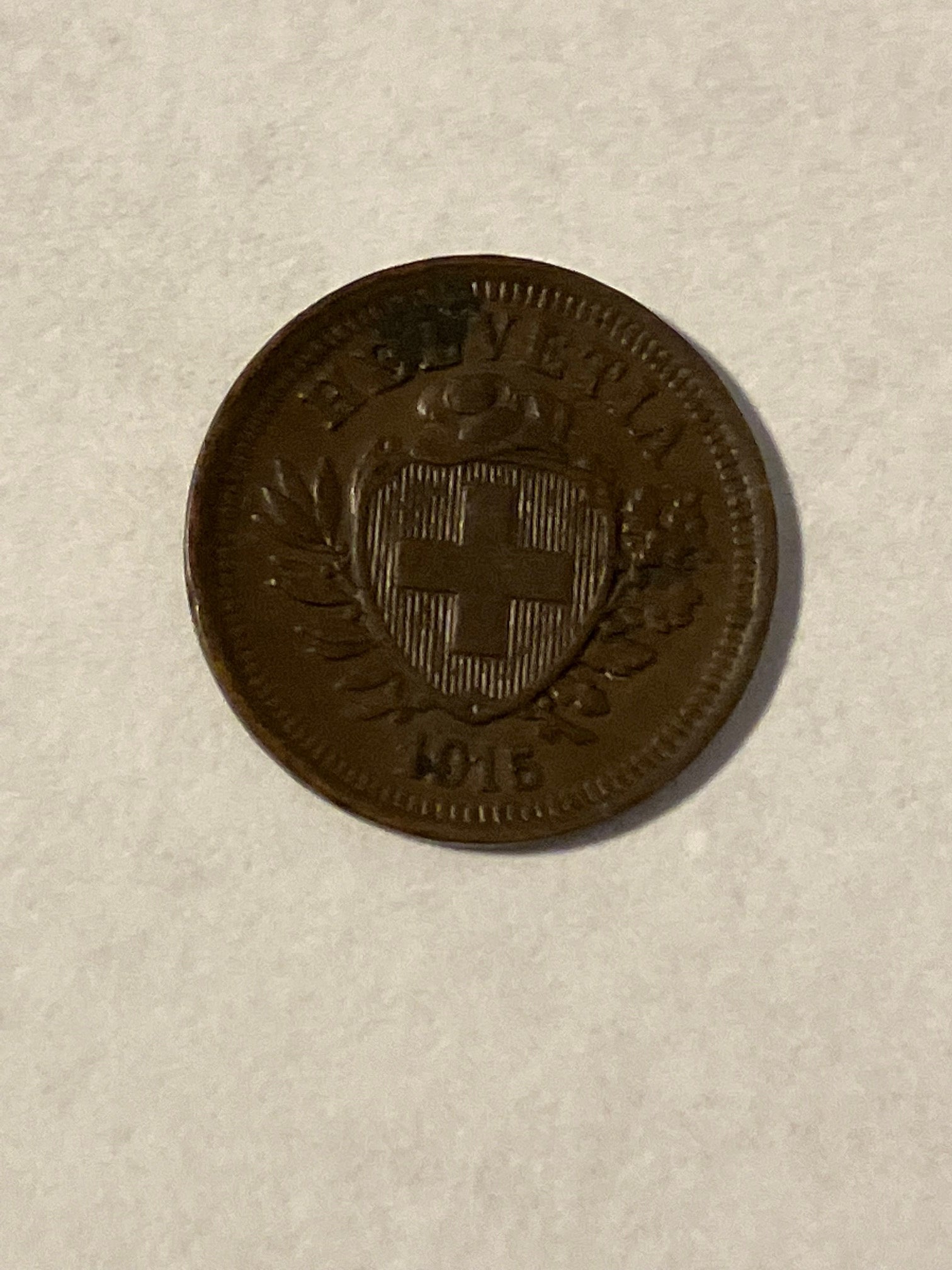 1 Rappen Switzerland 1915