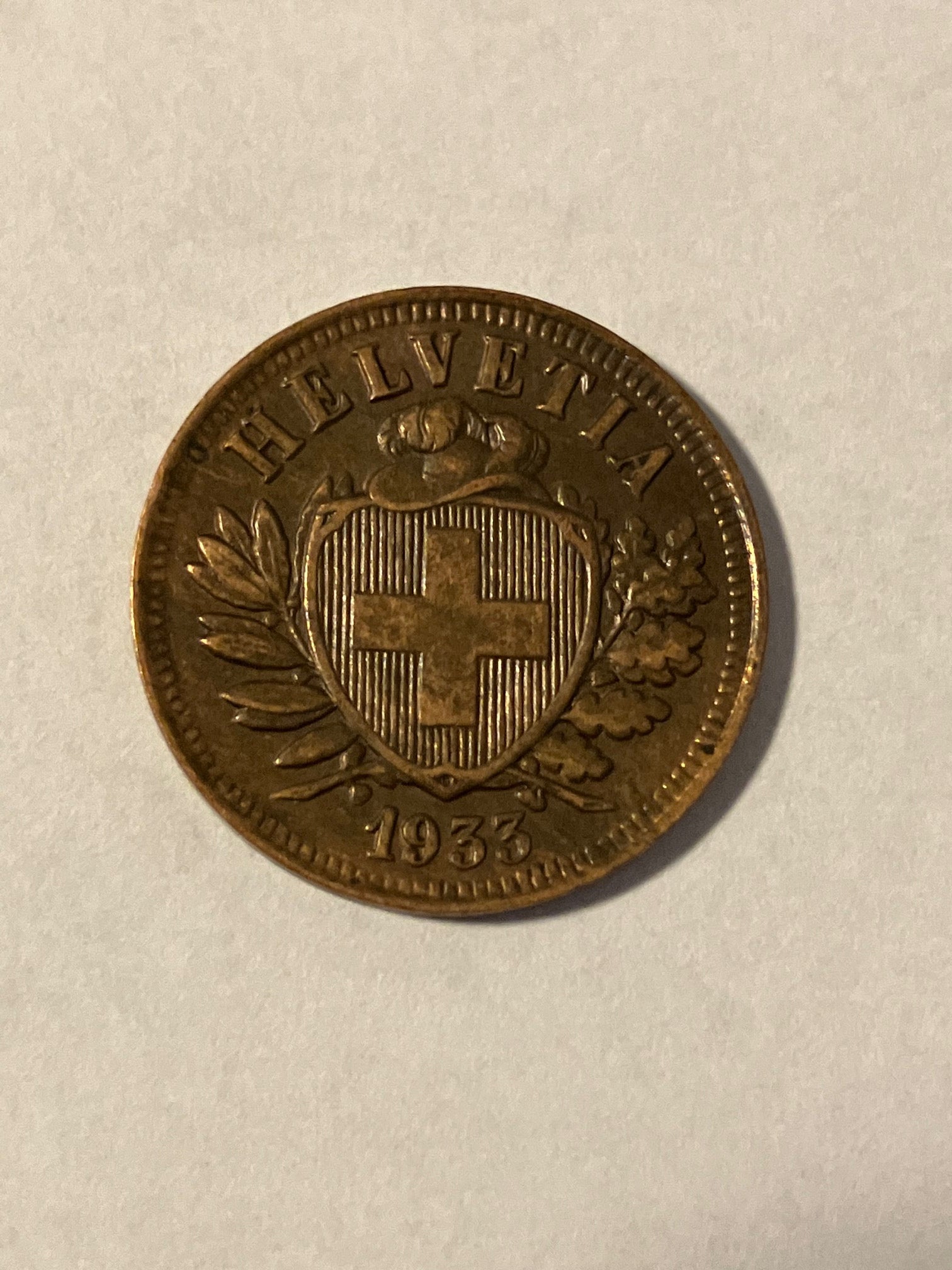 2 Rappen Switzerland 1933