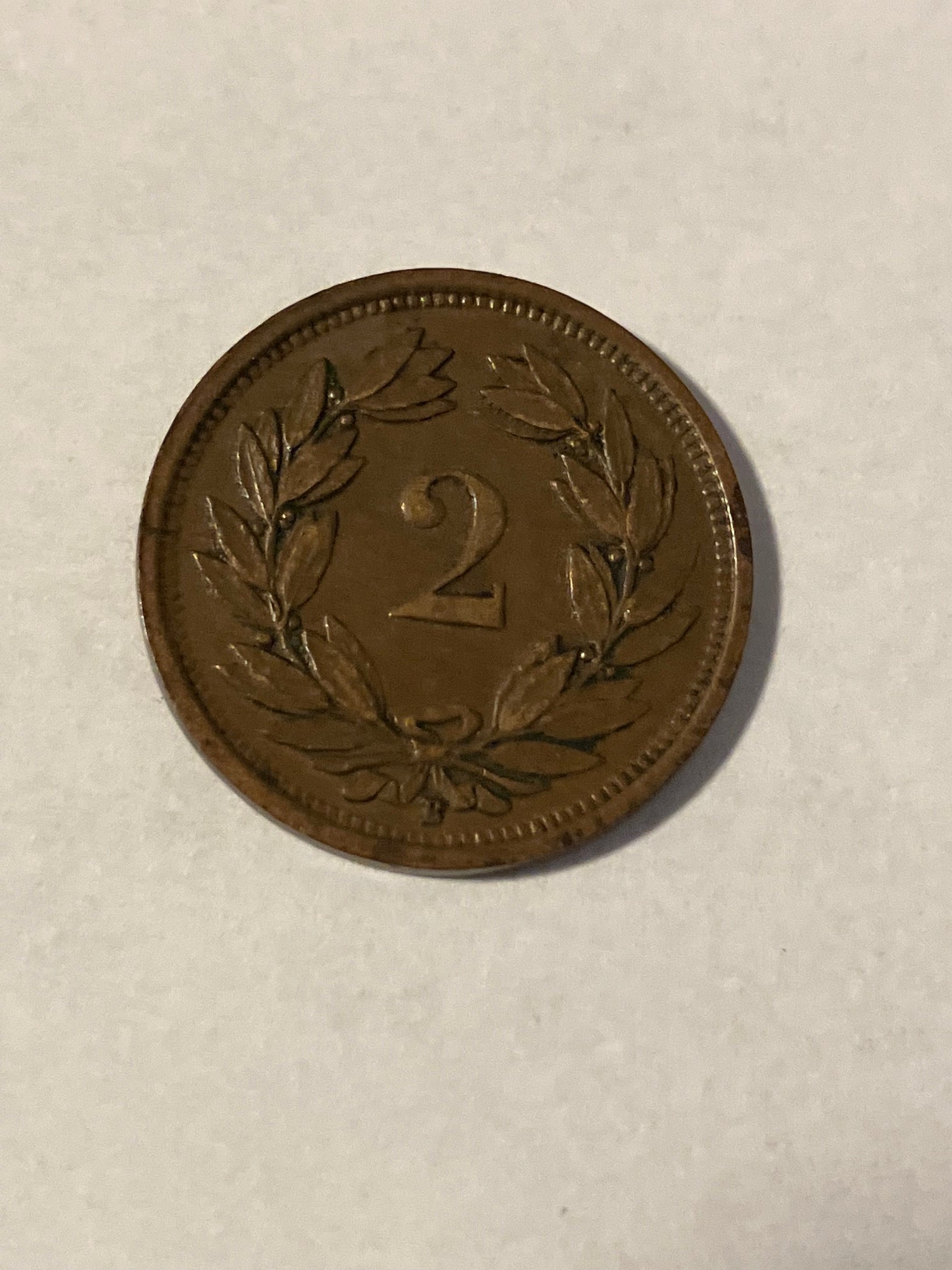 2 Rappen Switzerland 1938