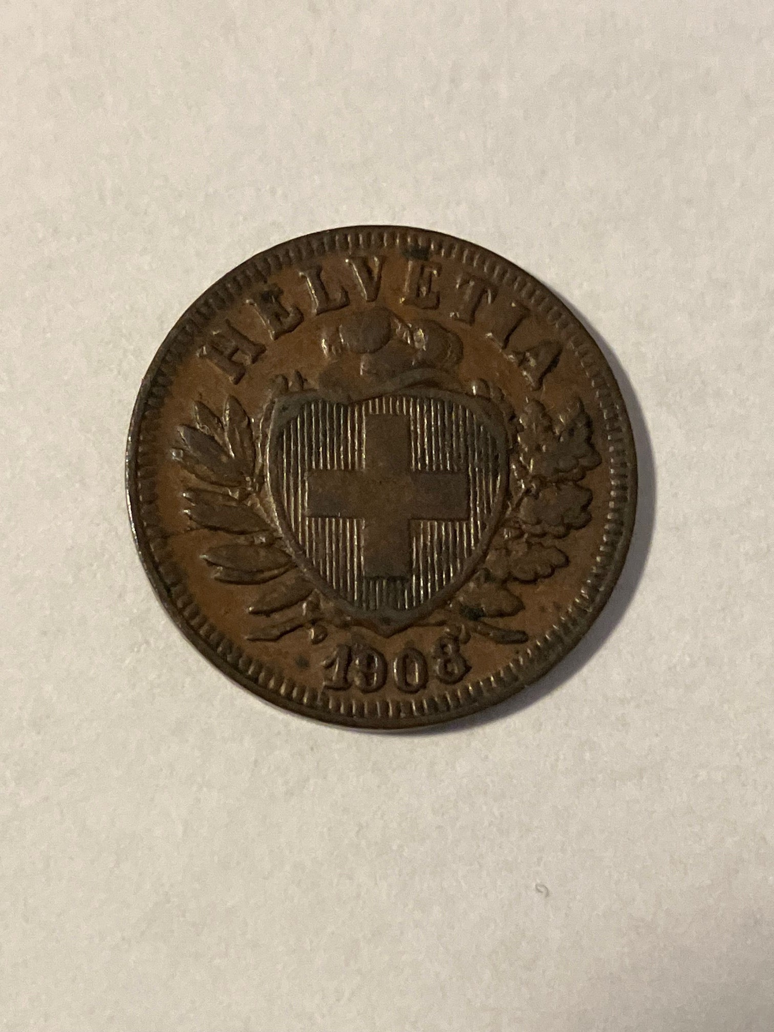 2 Rappen Switzerland 1908