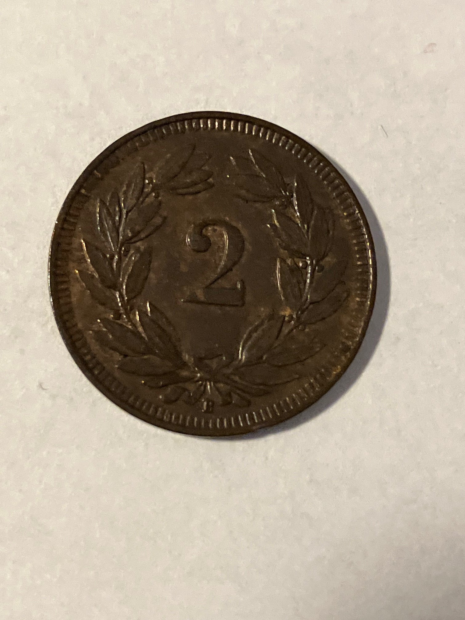 2 Rappen Switzerland 1913