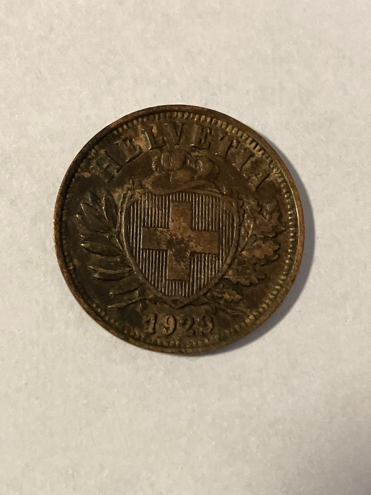2 Rappen Switzerland 1929
