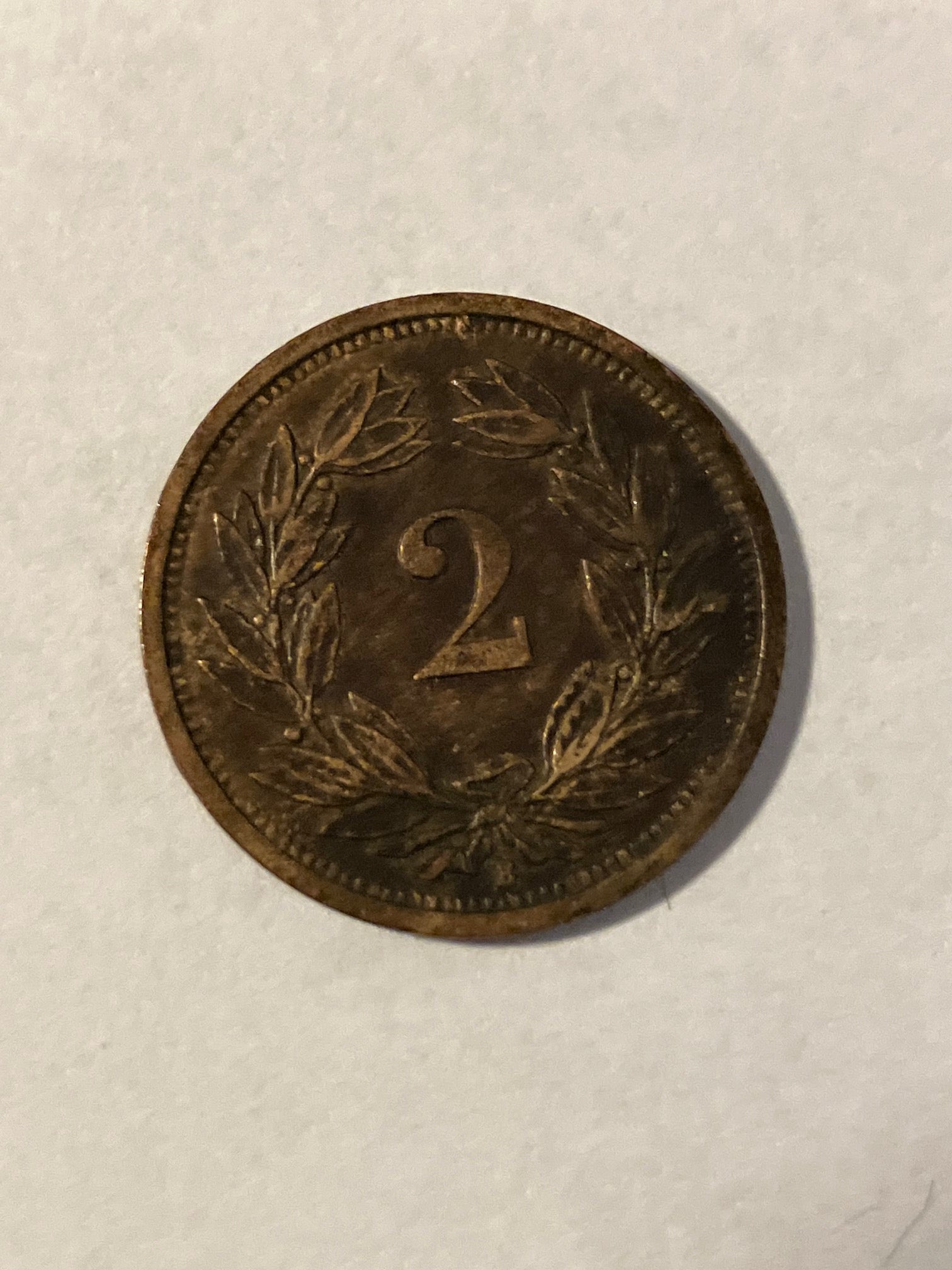 2 Rappen Switzerland 1929