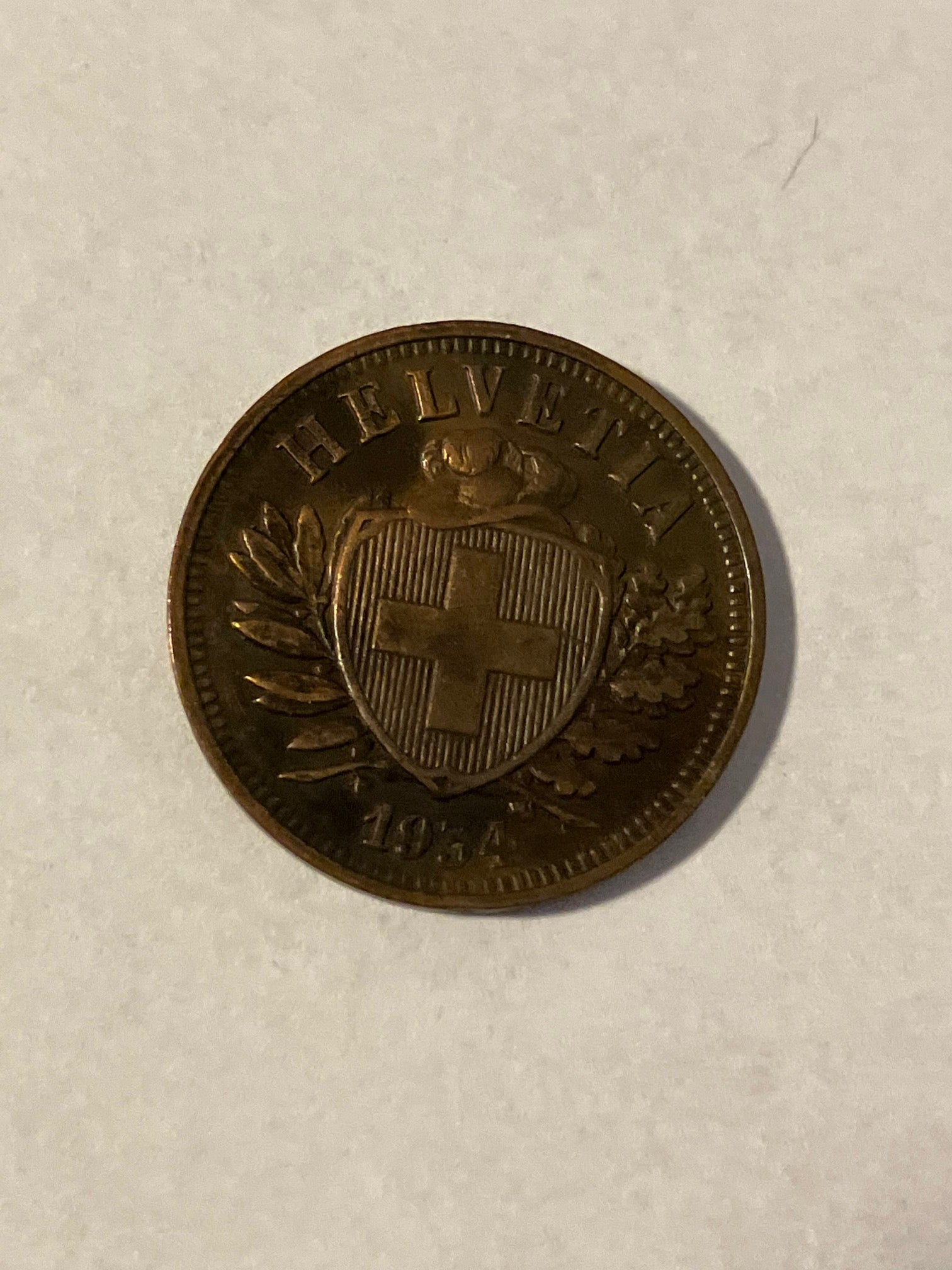 2 Rappen Switzerland 1934