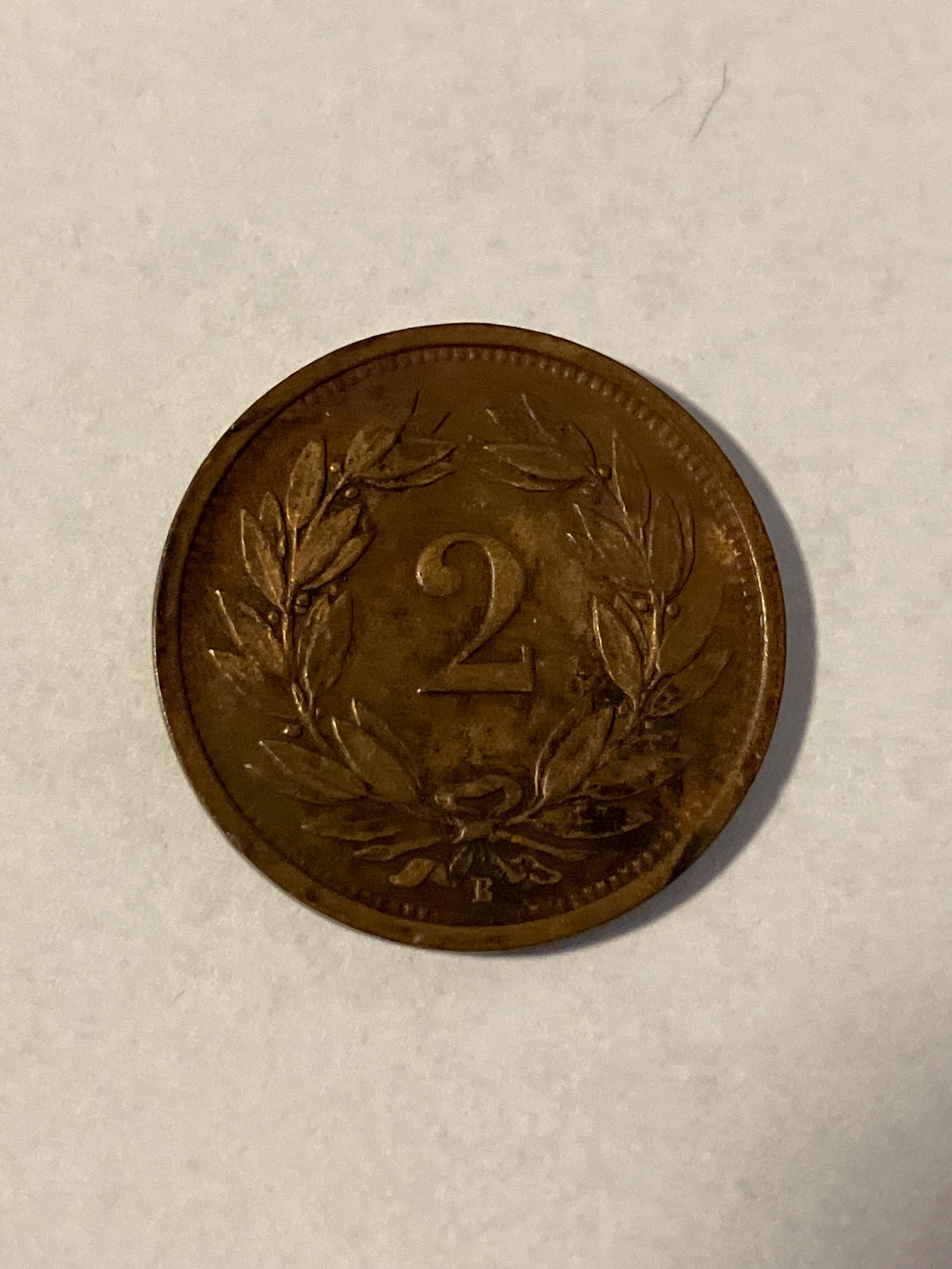 2 Rappen Switzerland 1934