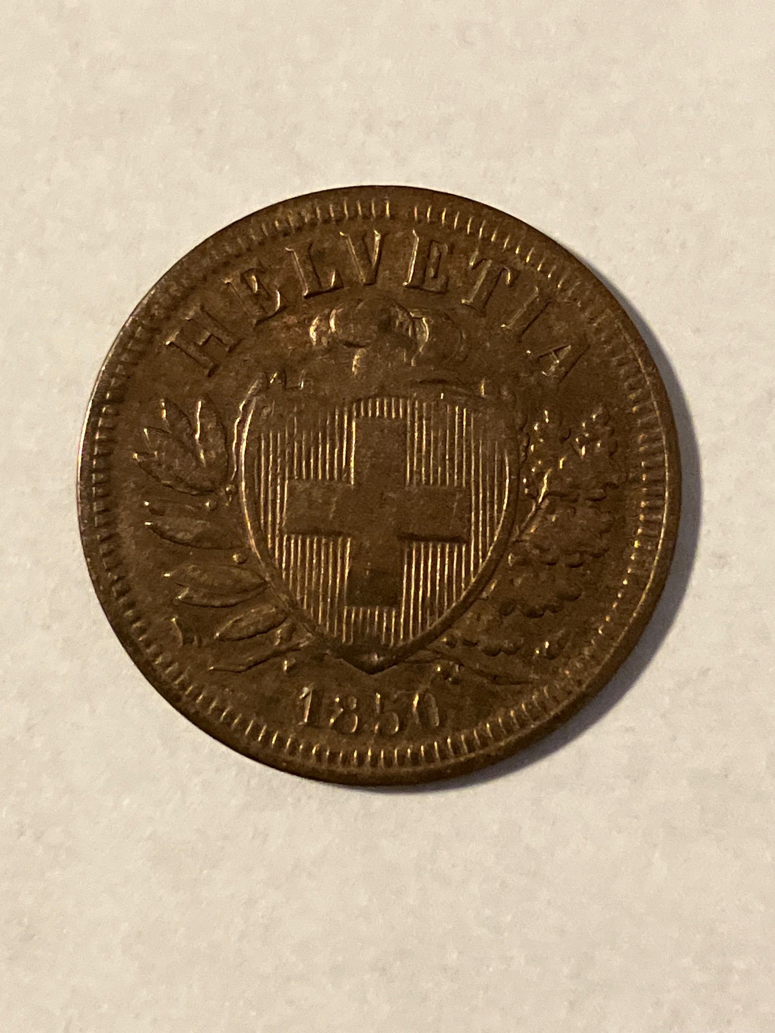 2 Rappen Switzerland 1850 - Renset