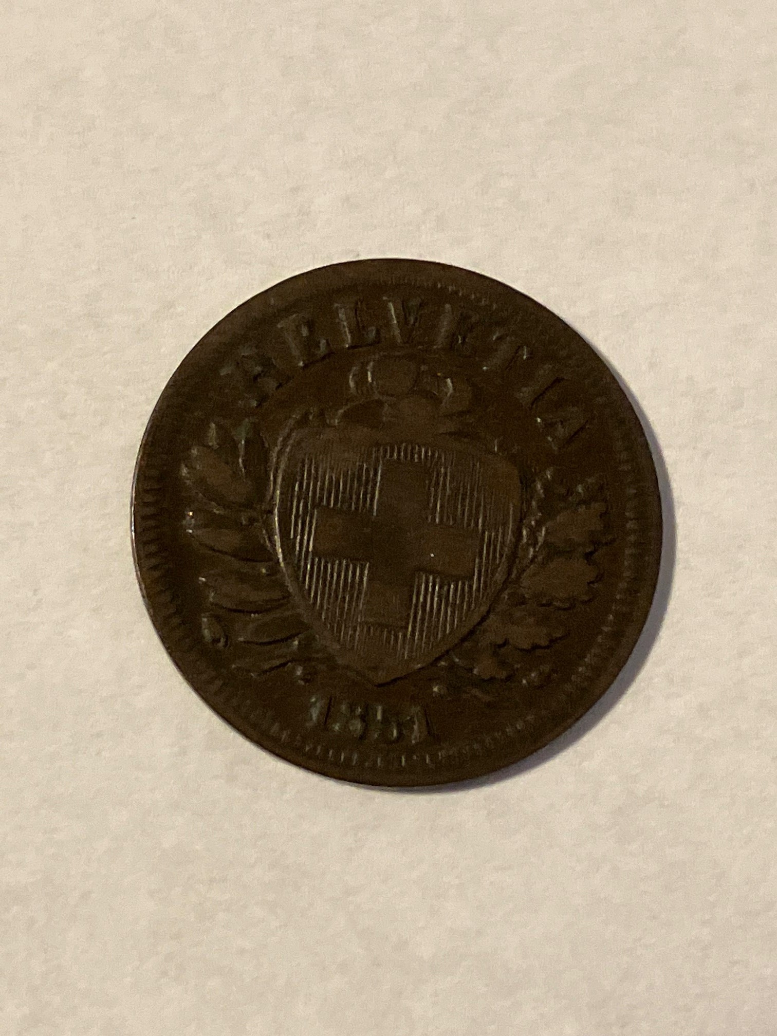 2 Rappen Switzerland 1851