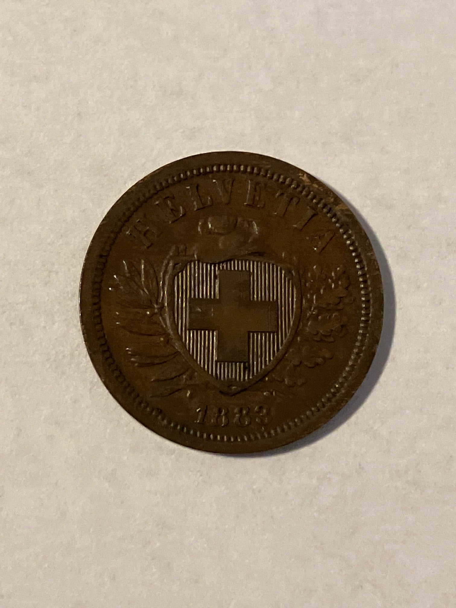 2 Rappen Switzerland 1883