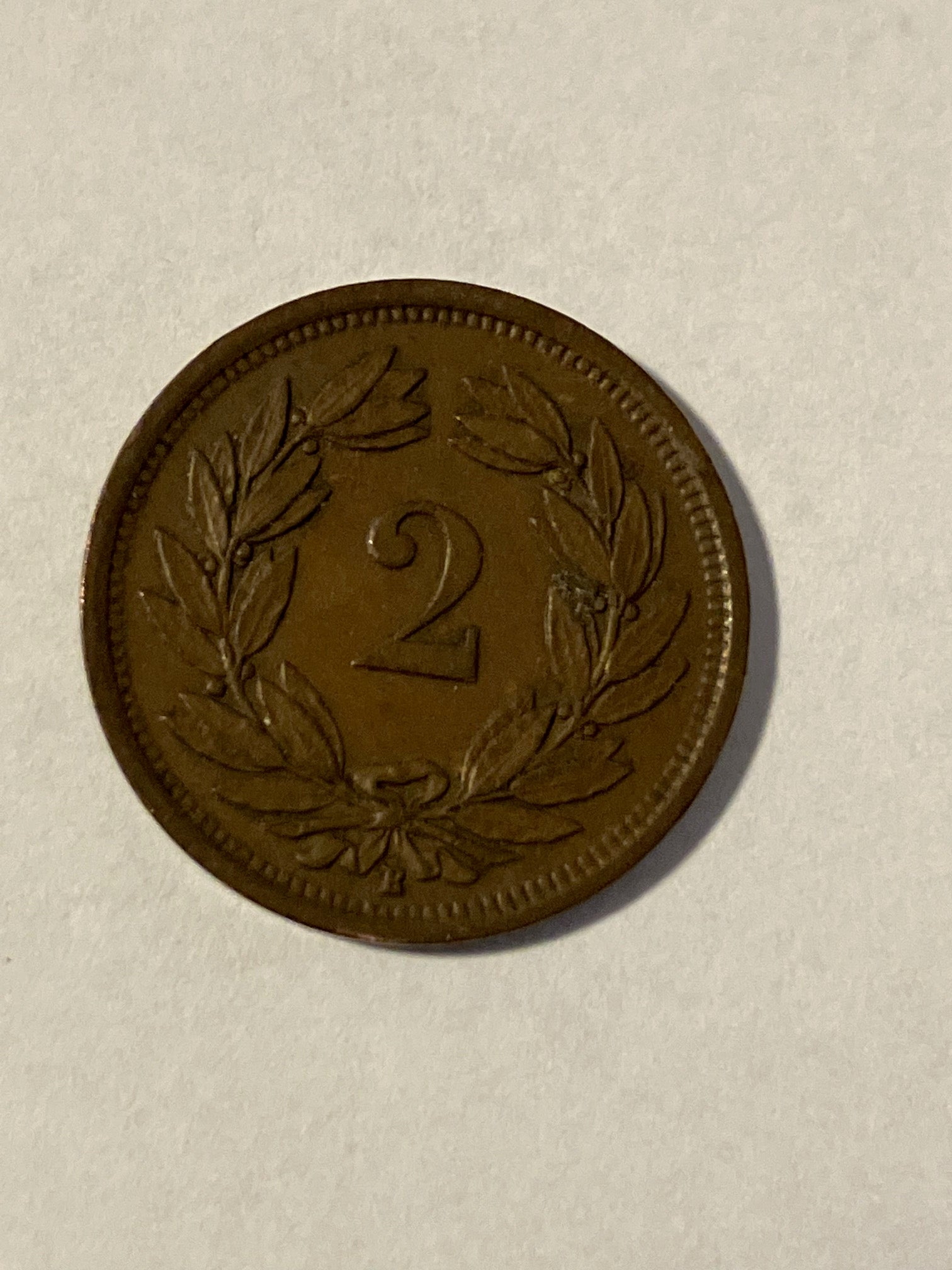 2 Rappen Switzerland 1932