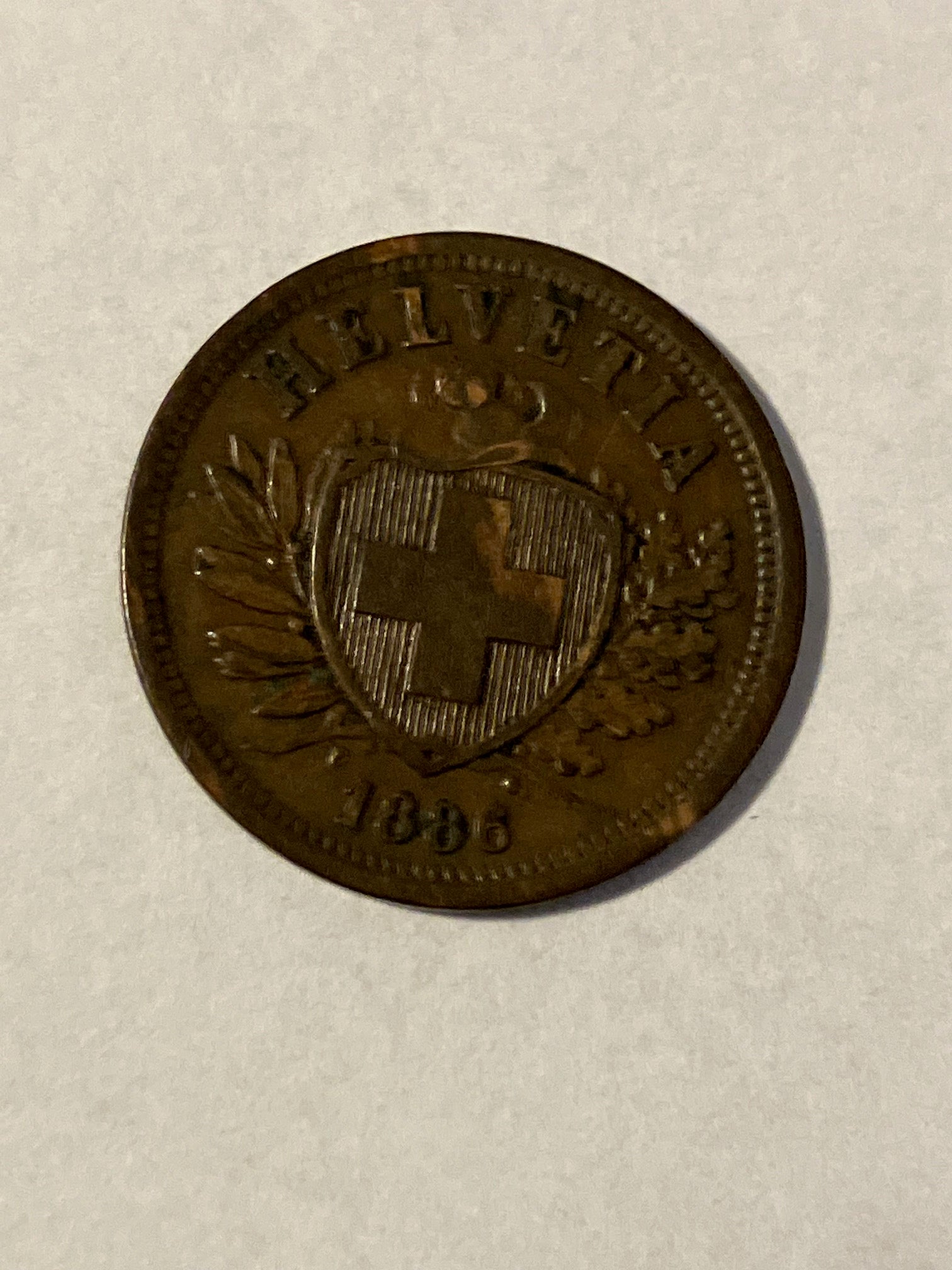 2 Rappen Switzerland 1886
