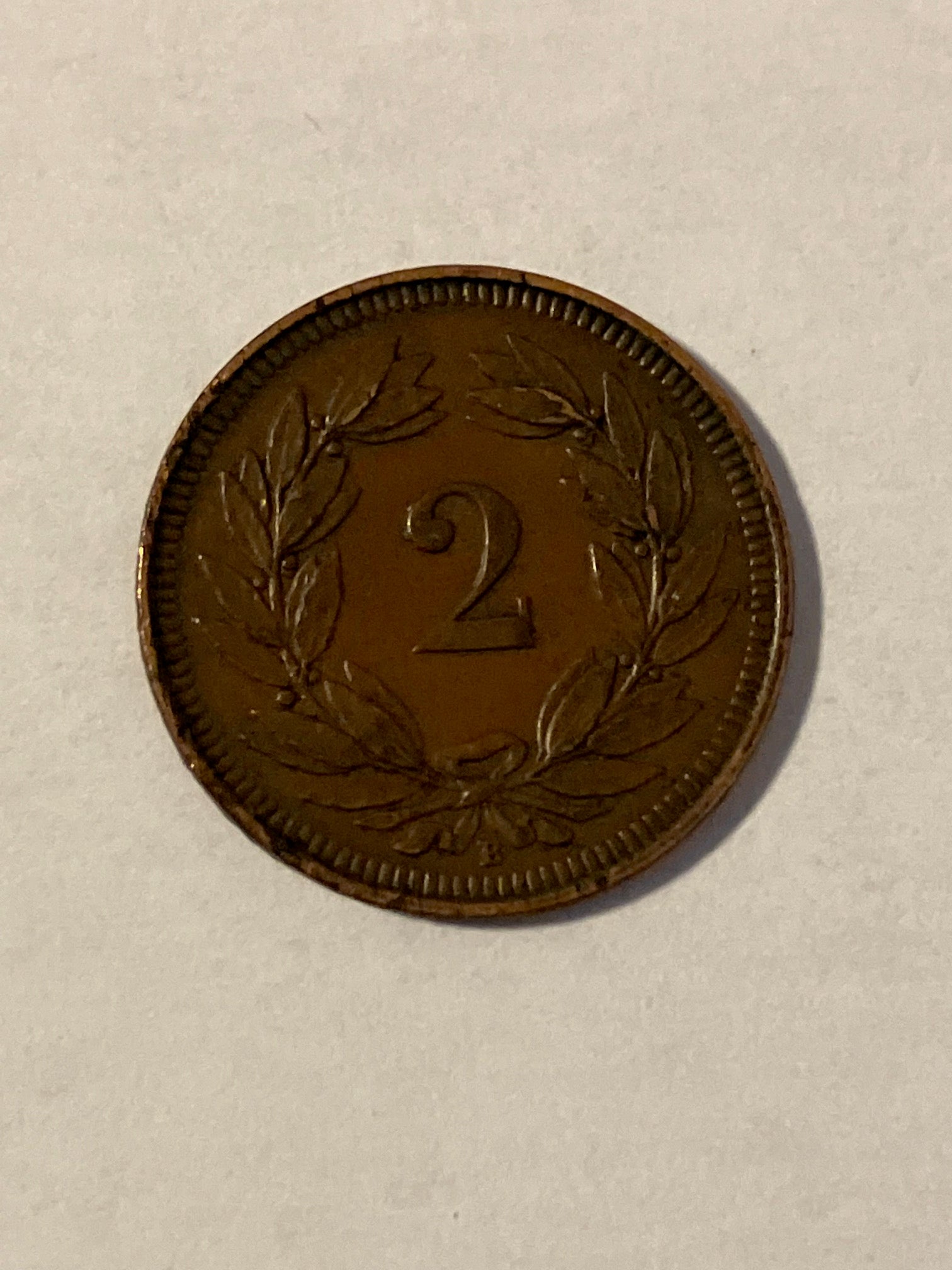 2 Rappen Switzerland 1904