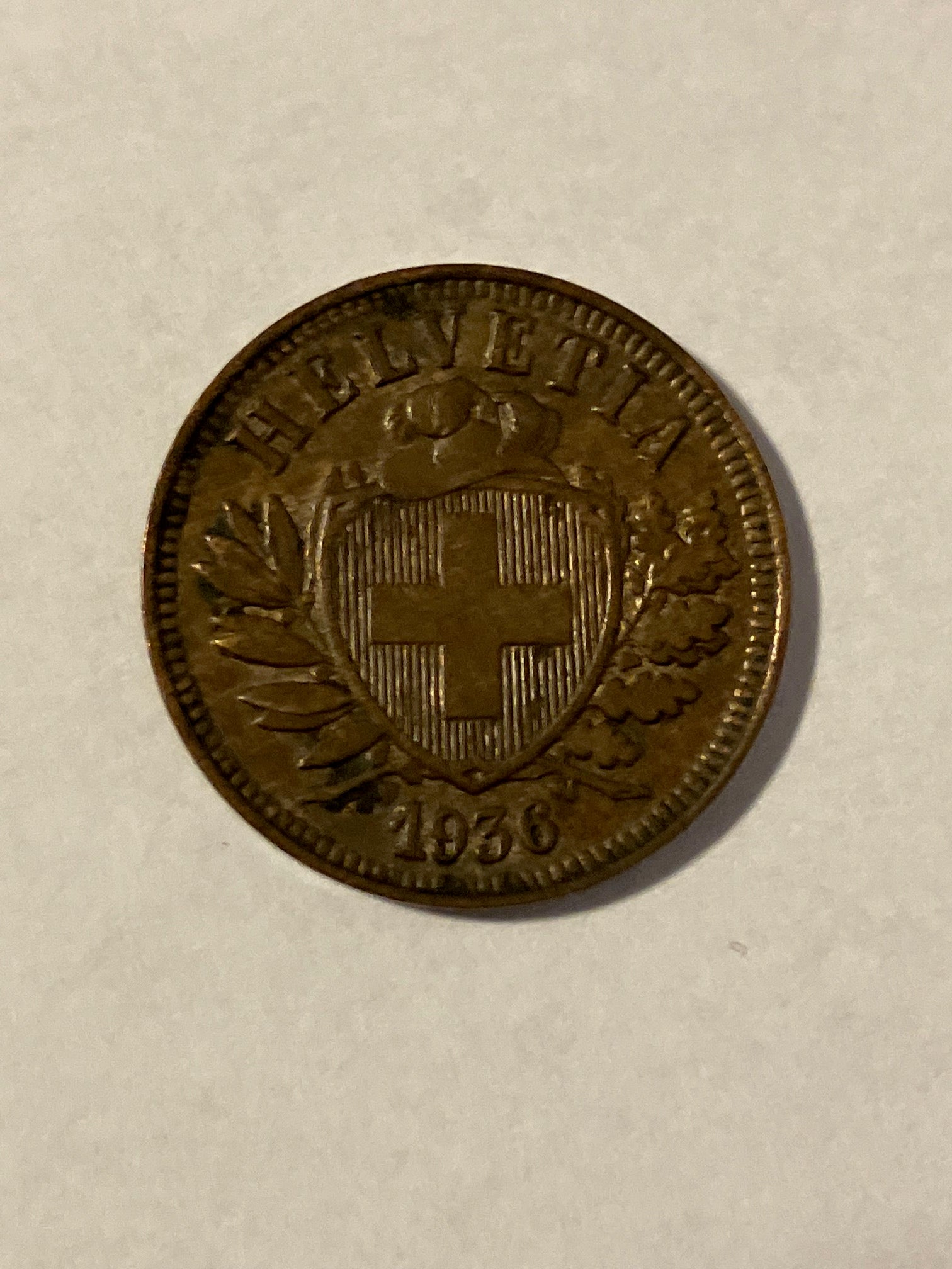 2 Rappen Switzerland 1936