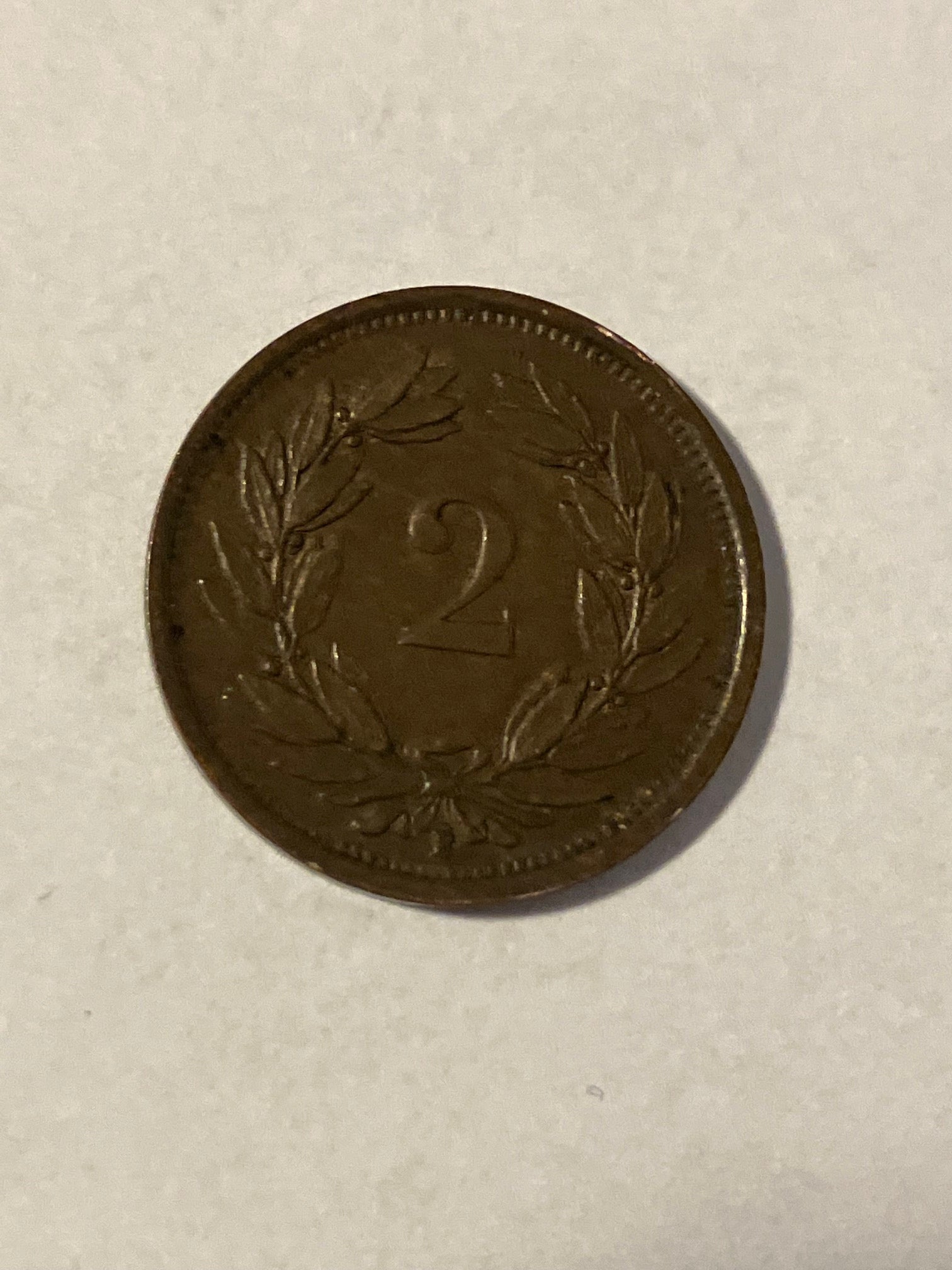 2 Rappen Switzerland 1936