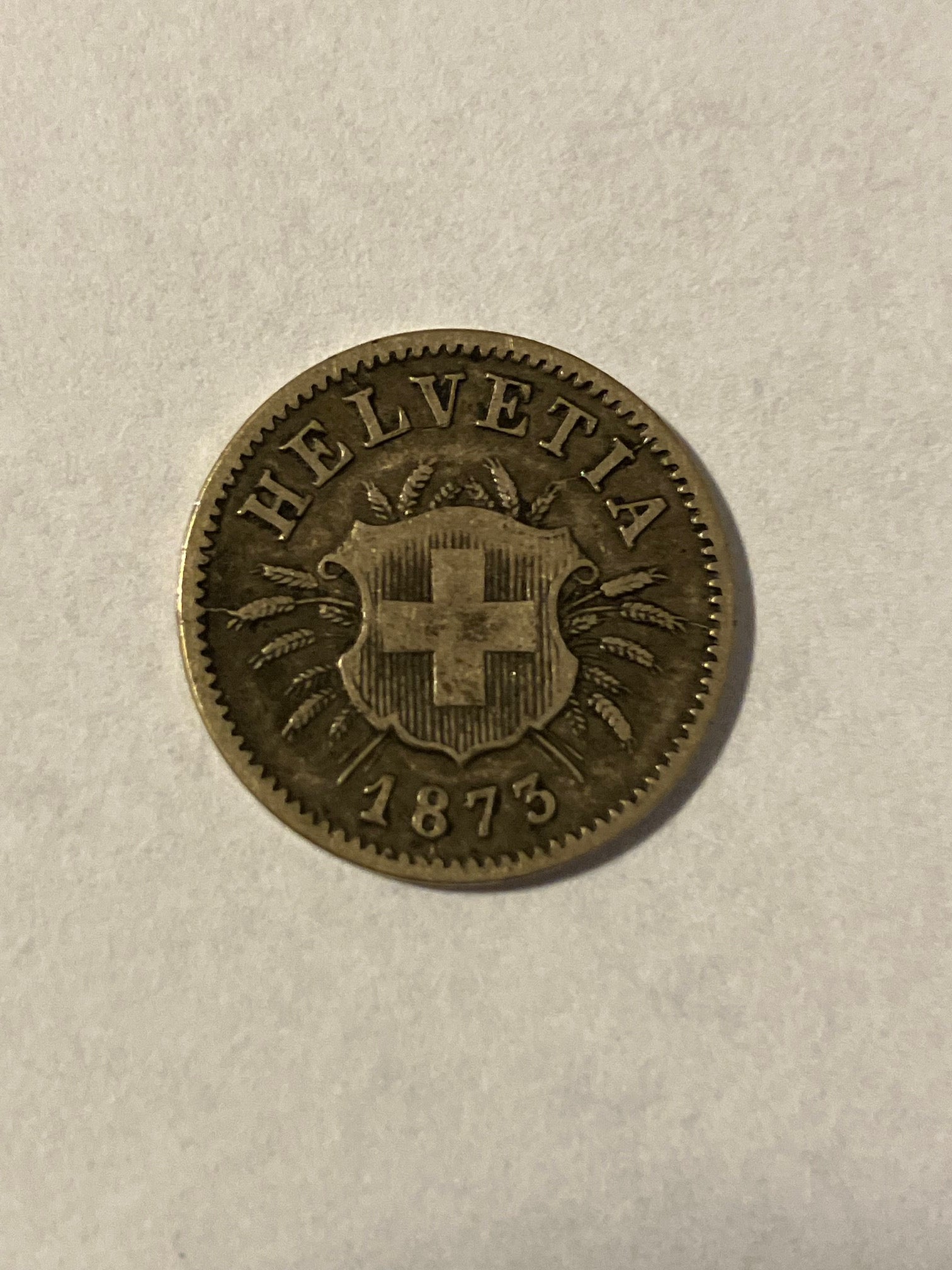 5 Rappen Switzerland 1873