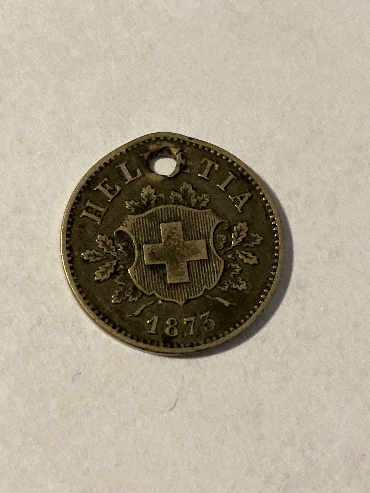 10 Rappen 1873 Switzerland