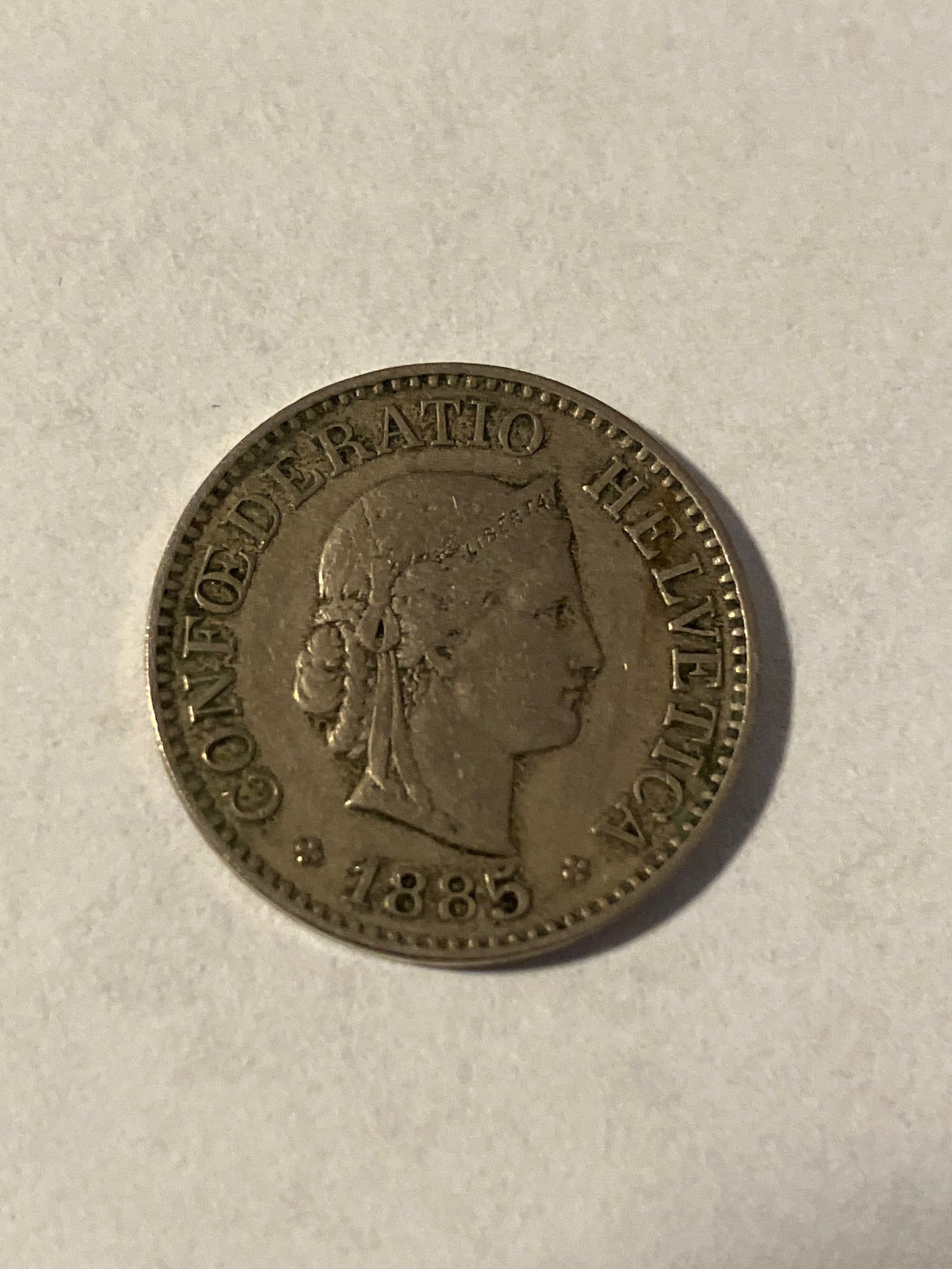 10 Rappen 1885 Switzerland