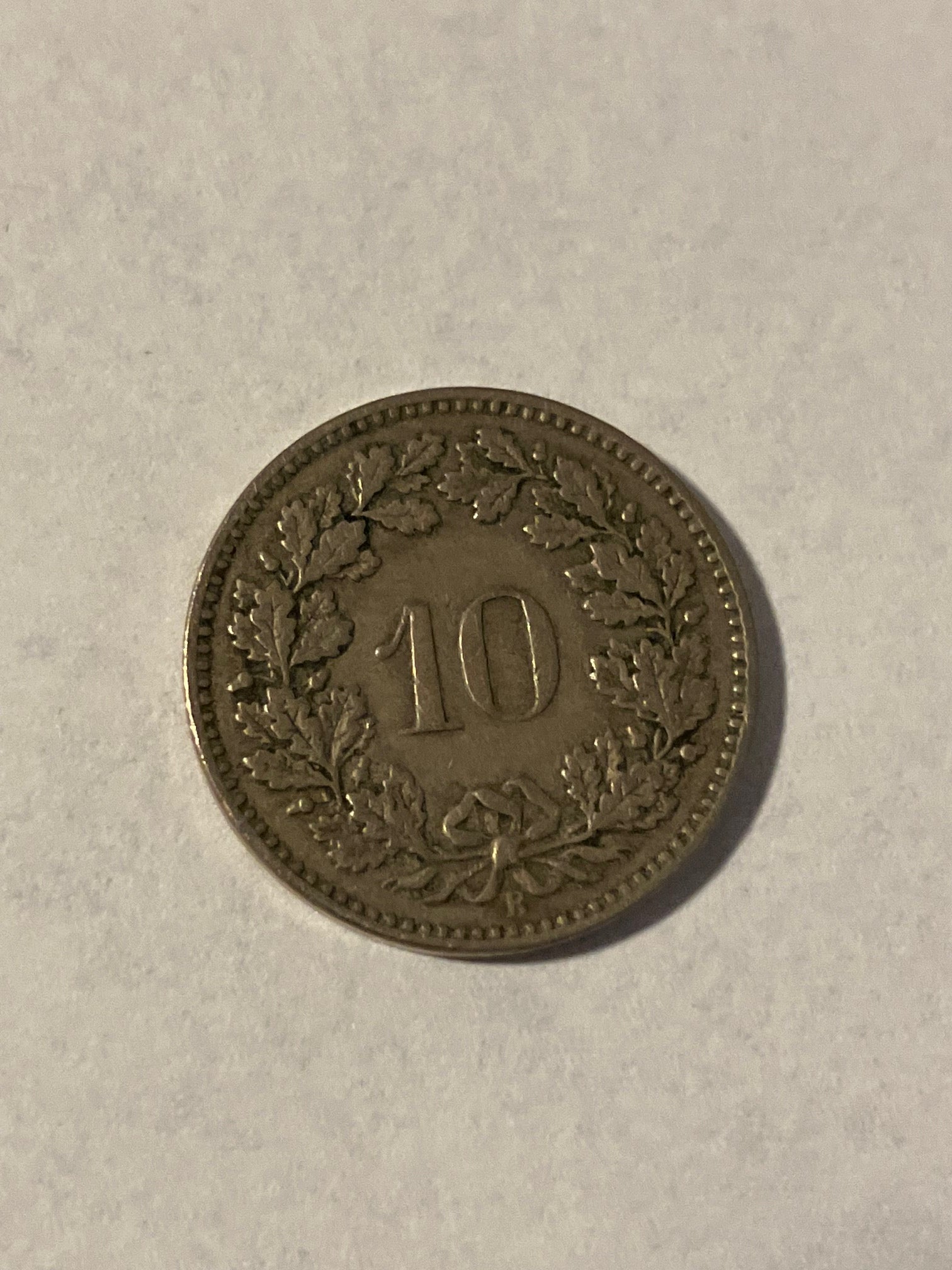 10 Rappen 1885 Switzerland