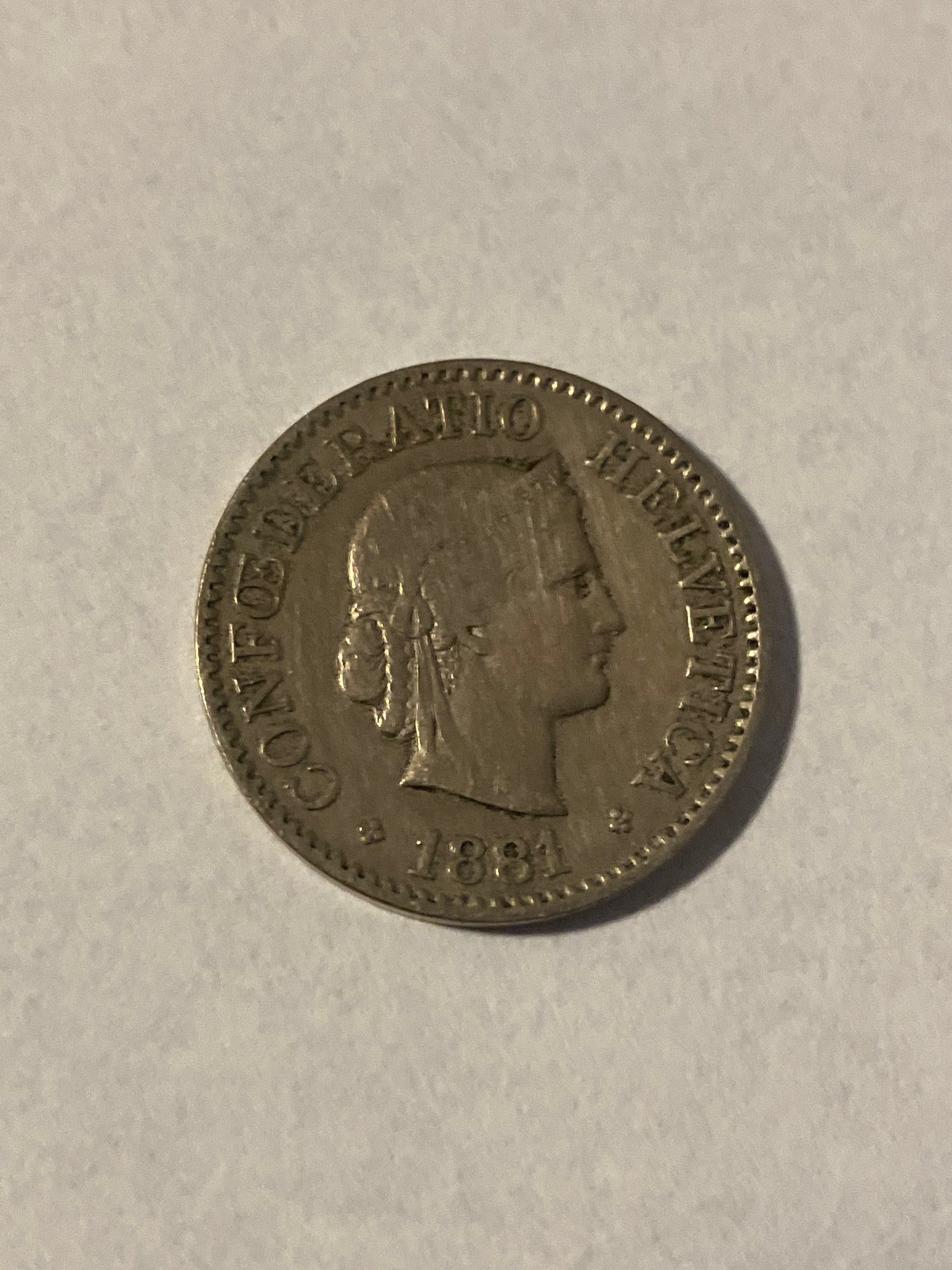 10 Rappen 1881 Switzerland