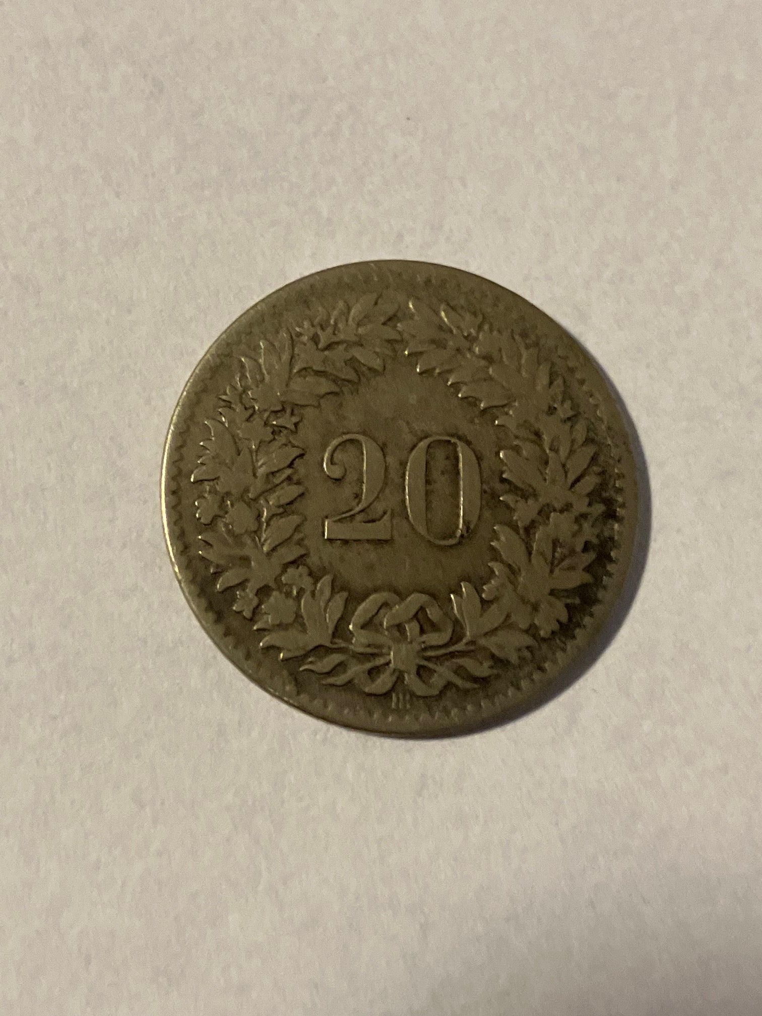20 Rappen 1850 Switzerland