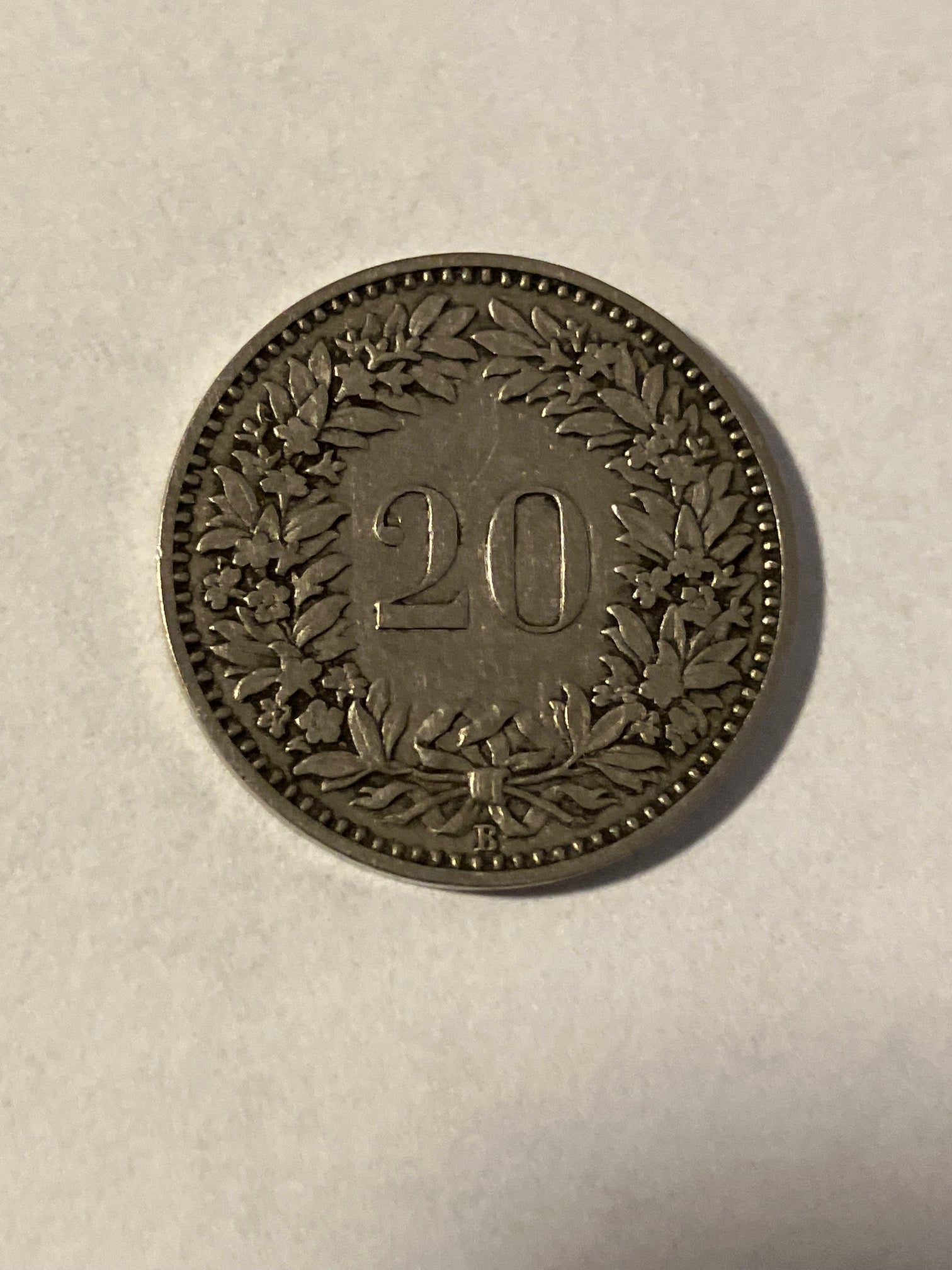 20 Rappen 1881 Switzerland