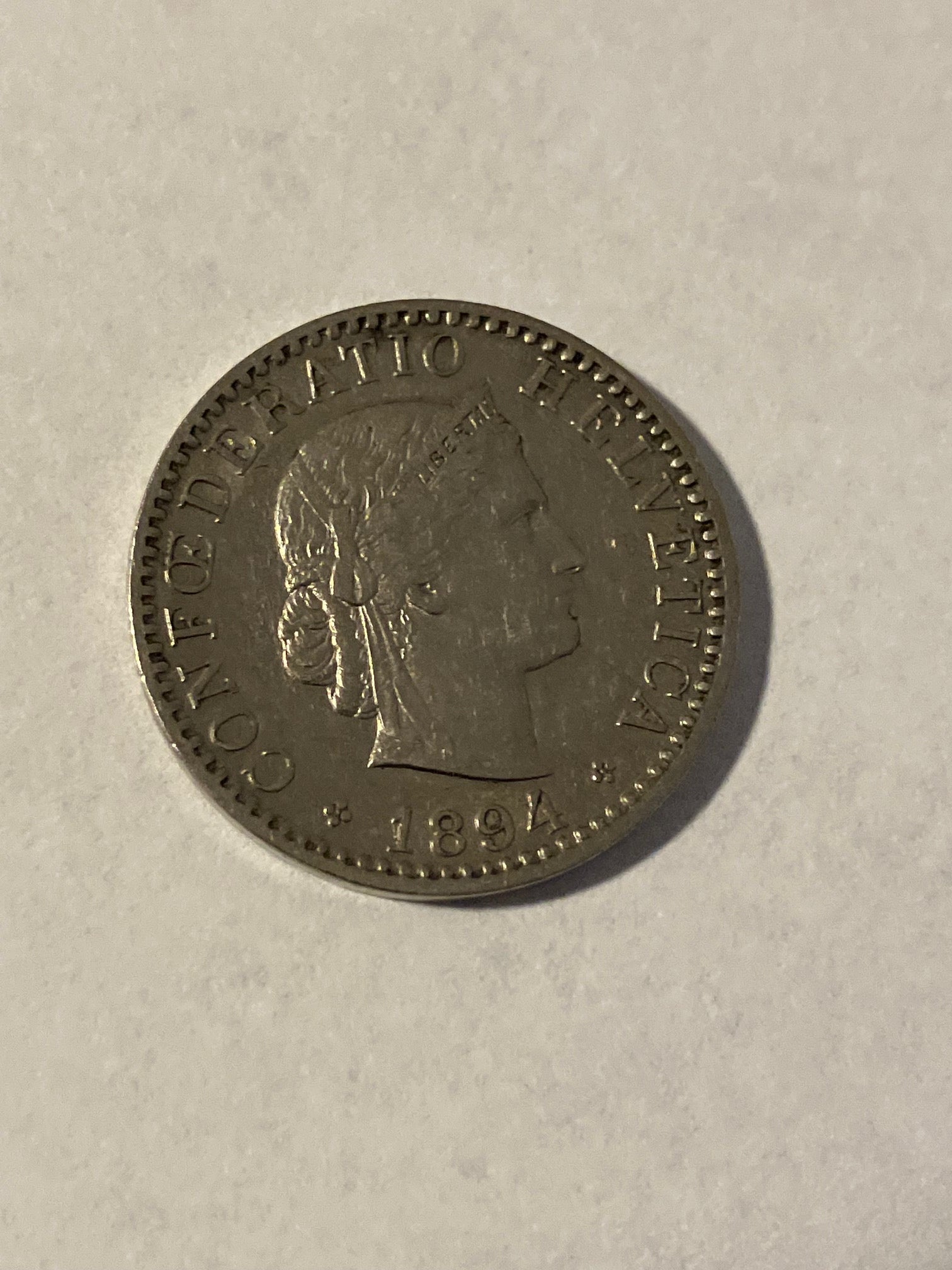 20 Rappen 1894 Switzerland