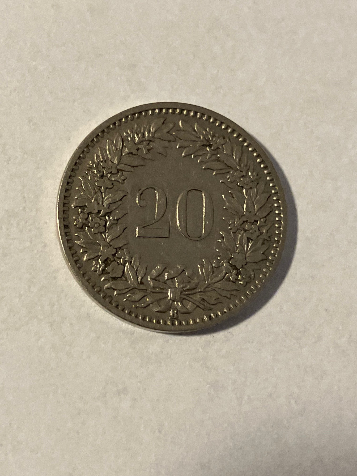 20 Rappen 1894 Switzerland