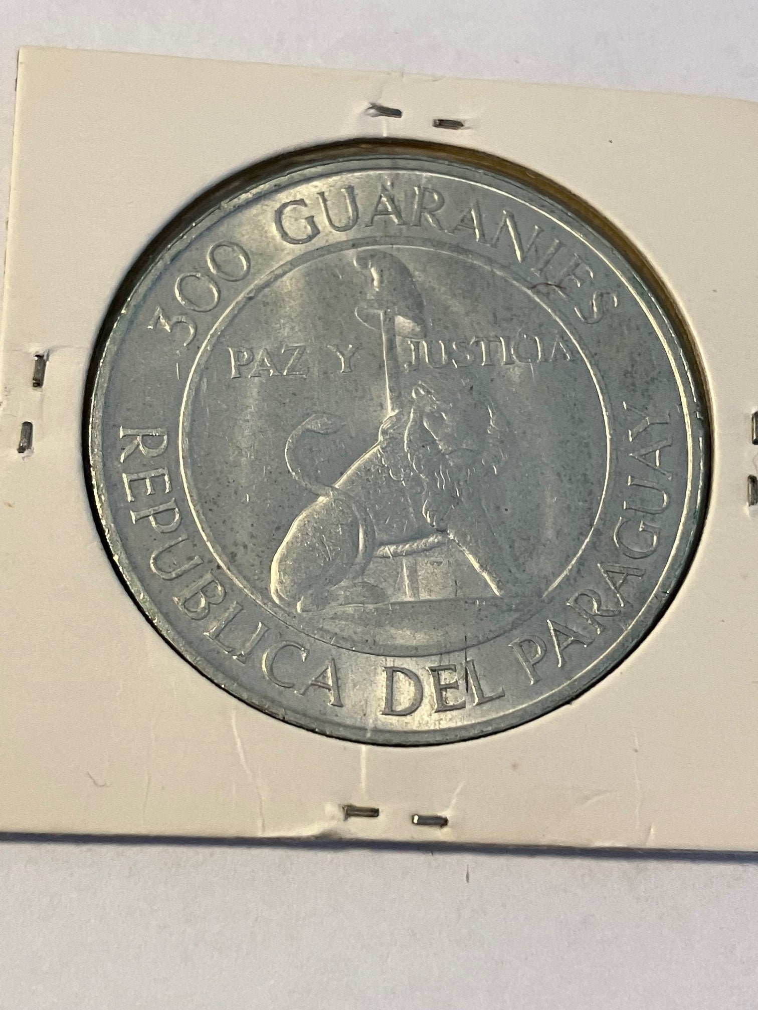 300 Guaranies Paraguay 26.73 Grams .720 silver
