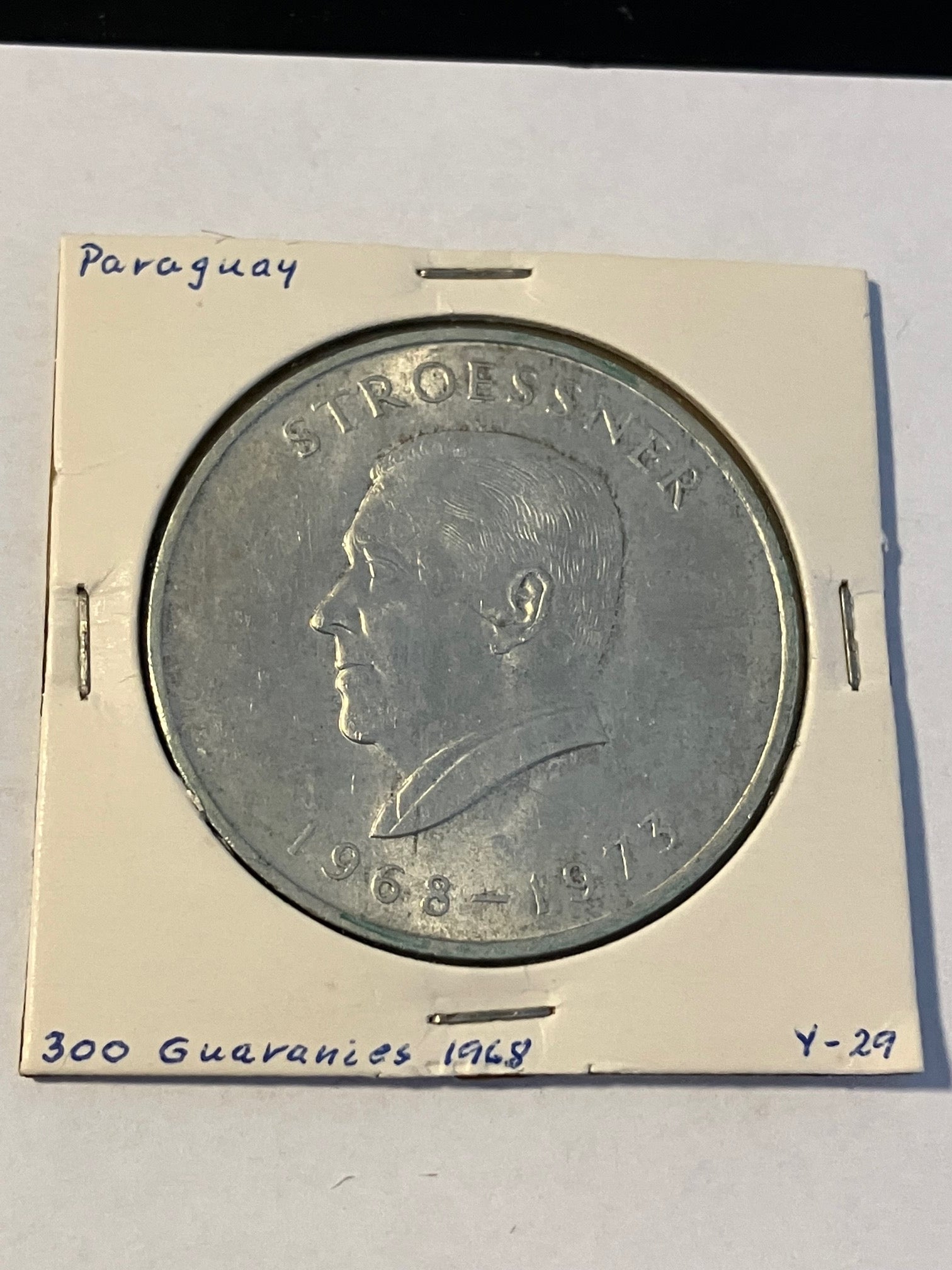 300 Guaranies Paraguay 26.73 Grams .720 silver