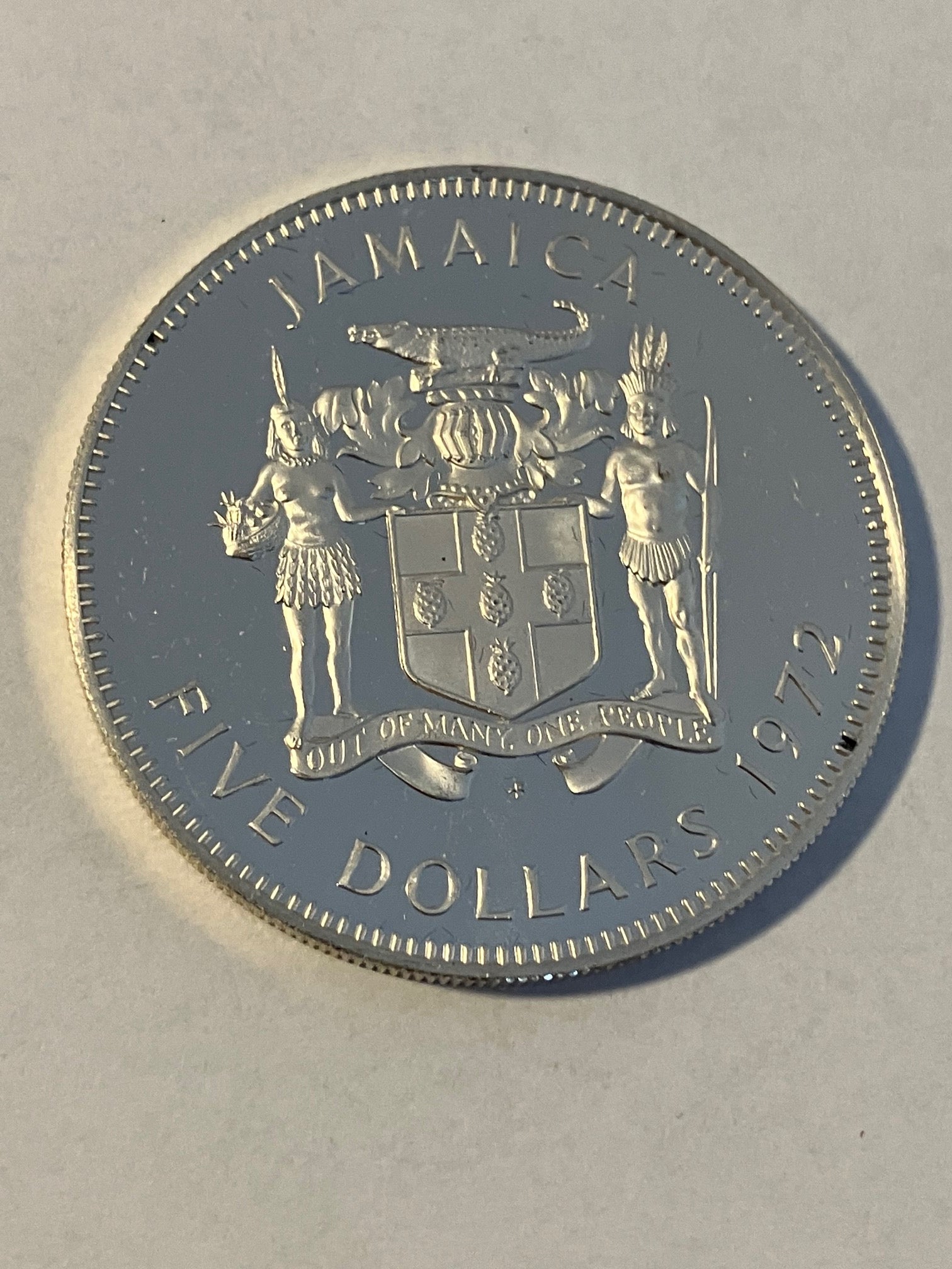 Five Dollars Jamaica 1972 - 41,48 gram .900 Silver