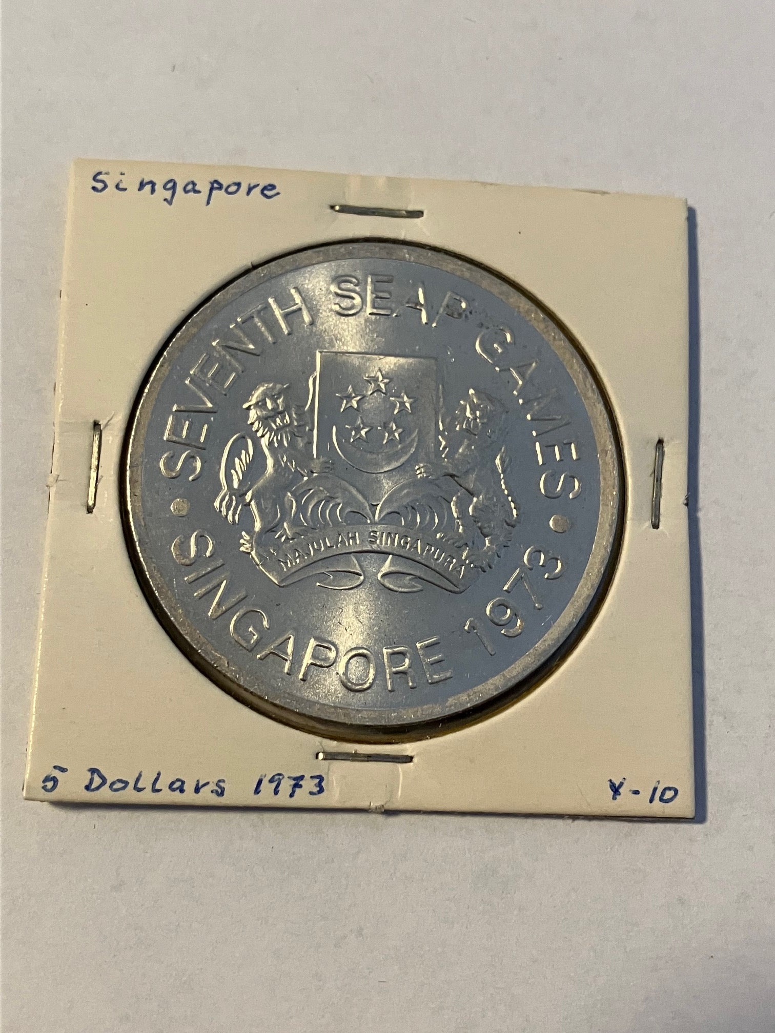 5 Dollars Singapore 1973 - Silver