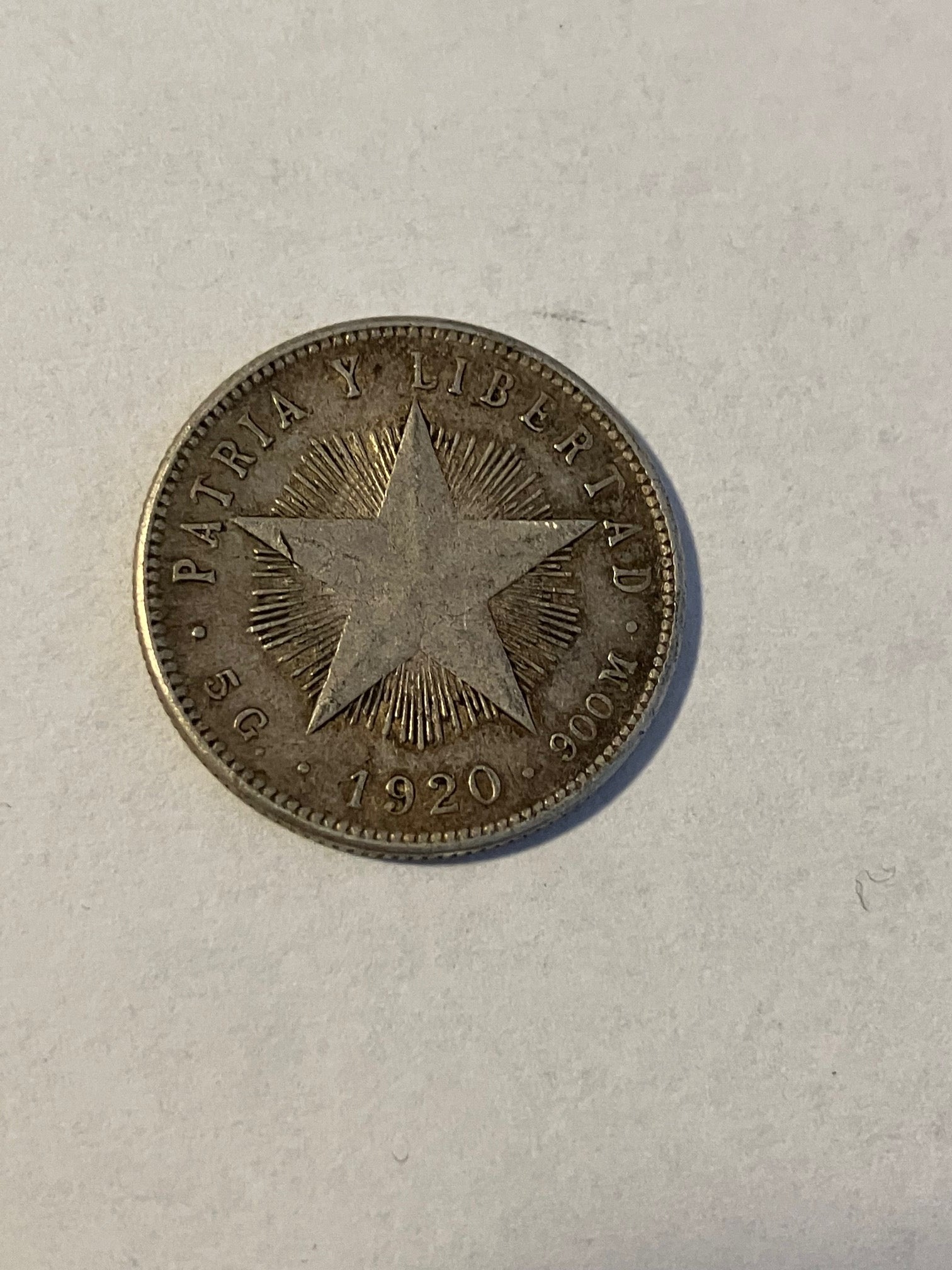 20 Centavos 1920 Cuba