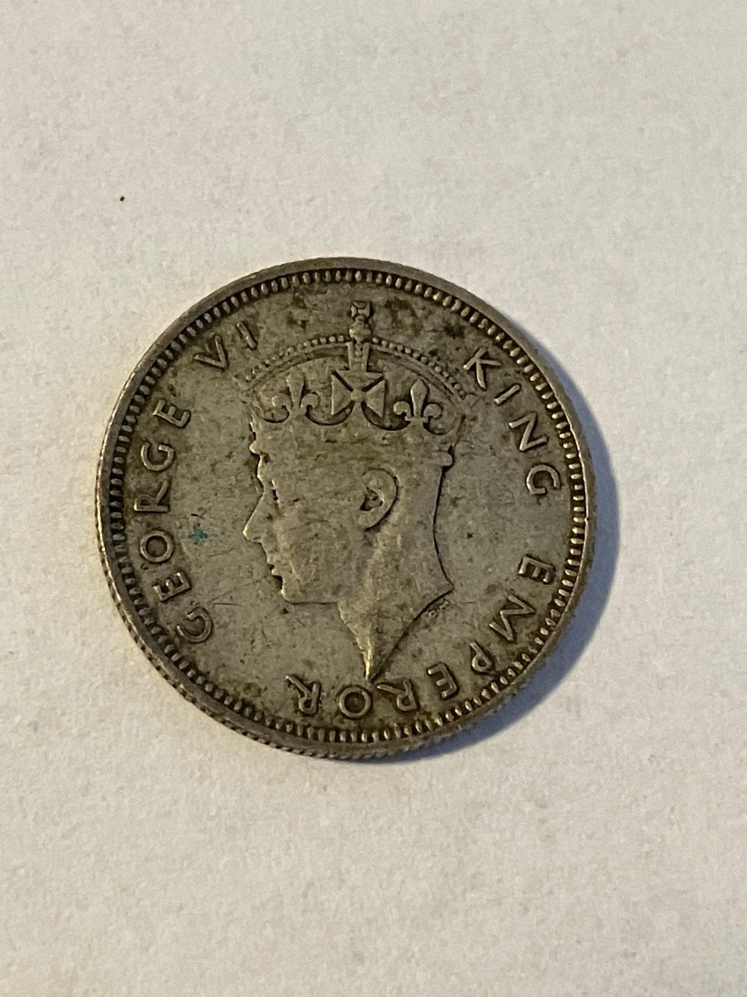 25 Cents Seychelles 1944
