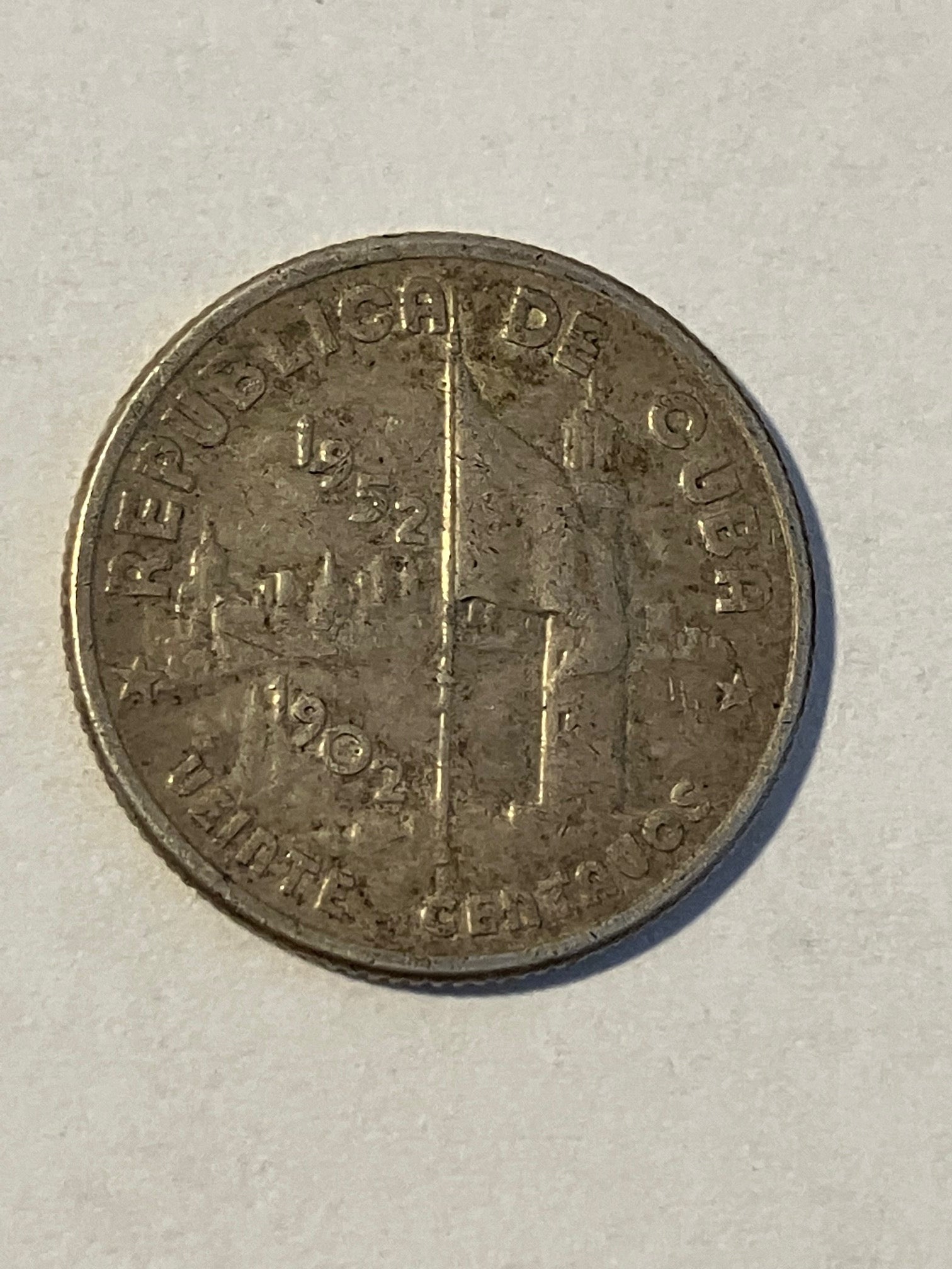 20 Centavos Cuba 1902