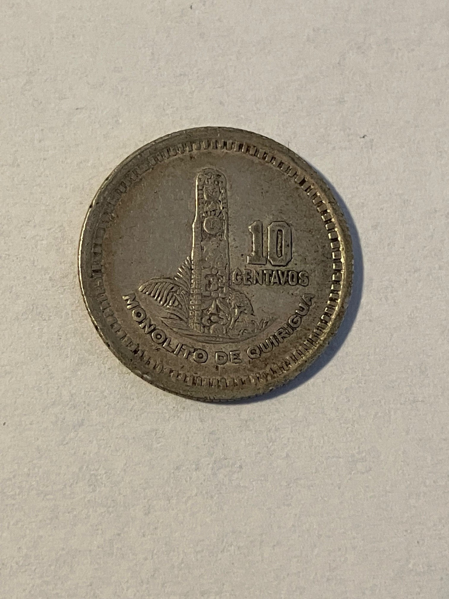 10 Centavos Guatemala 1952