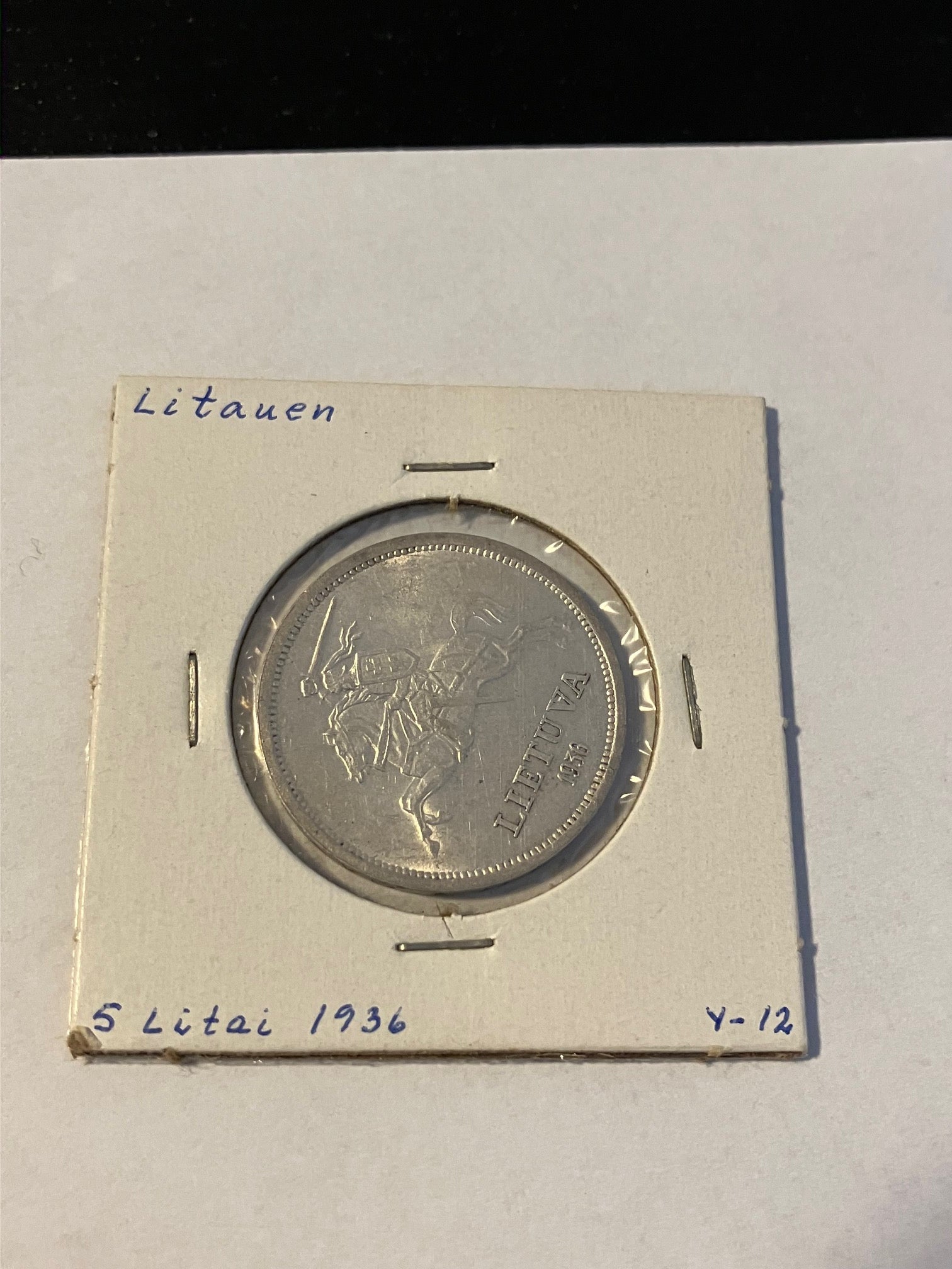 5 Litai Lithuania 1936
