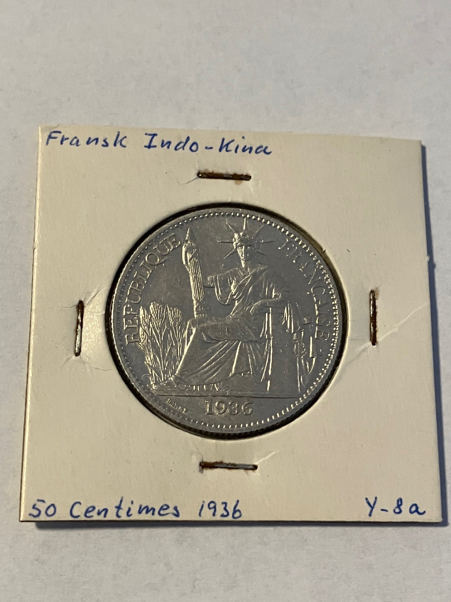 50 Centimes French Indochina 1936