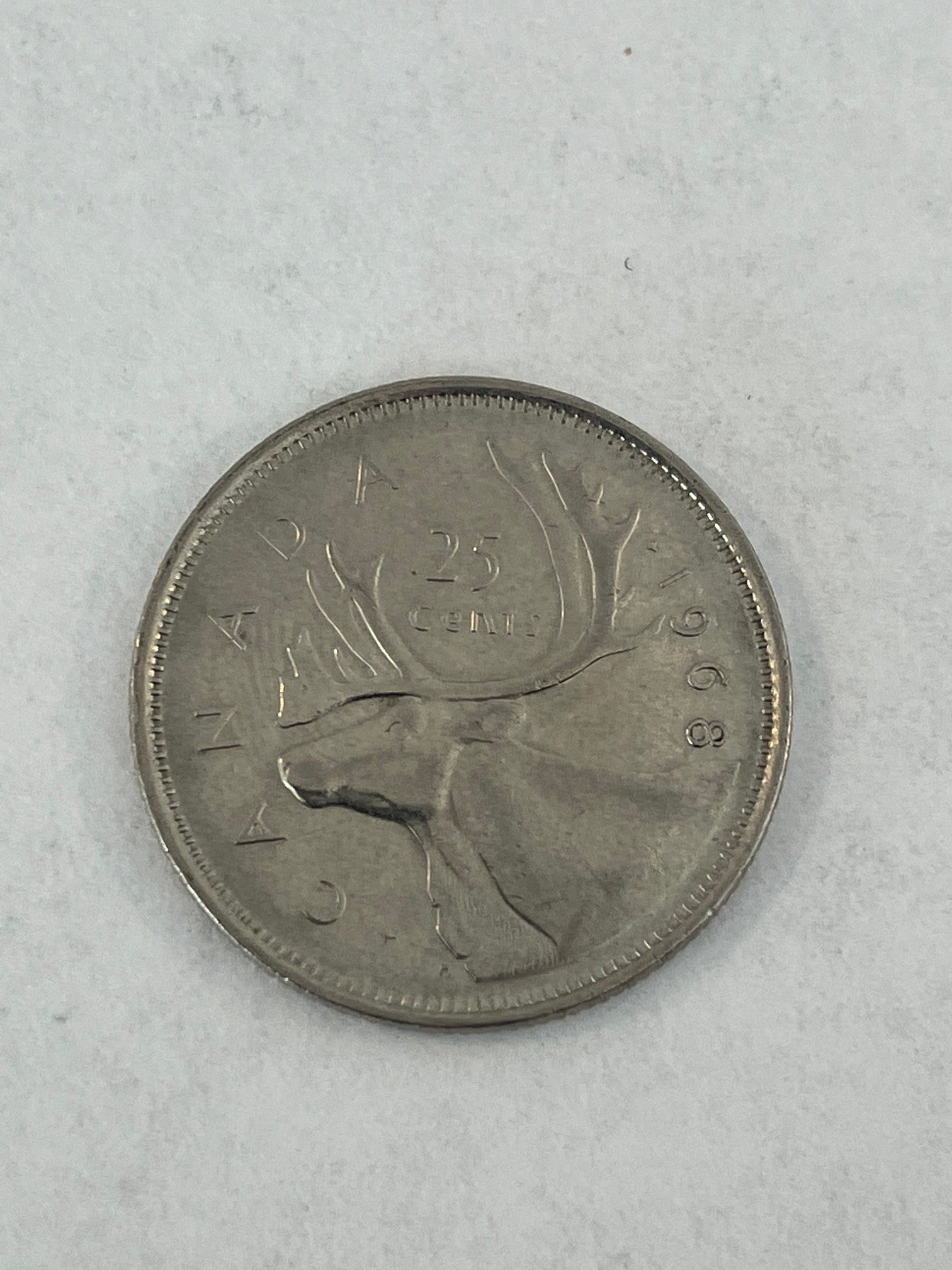 25 Cents Canada 1968