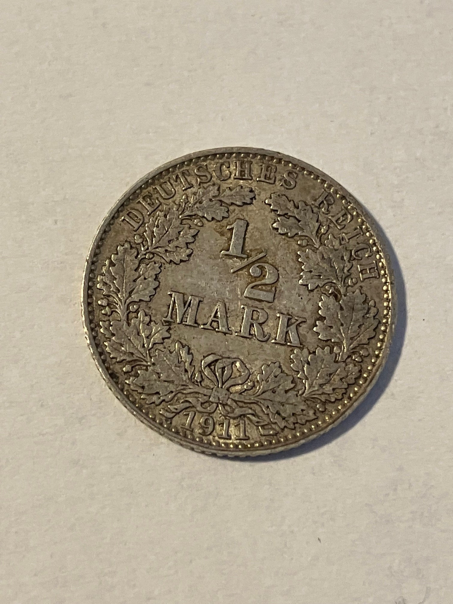 1/2 Mark 1911 Germany