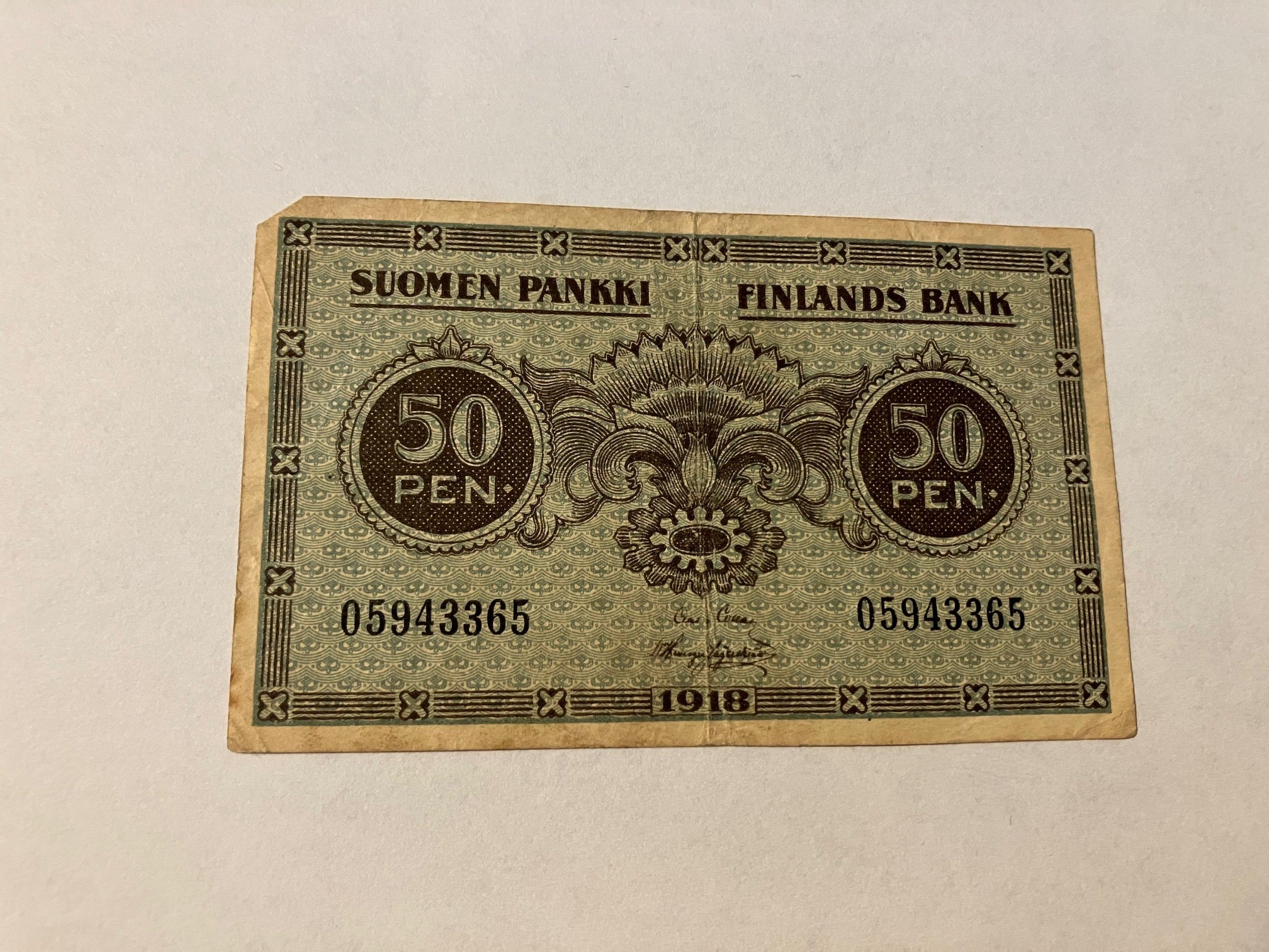 50 Pennia 1918 Finland