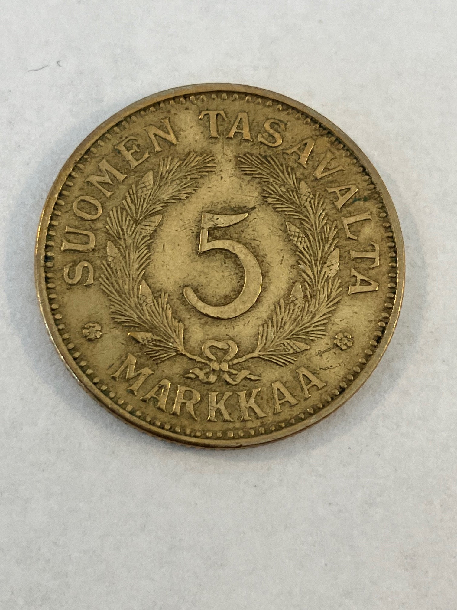 5 Markkaa Finland 1938