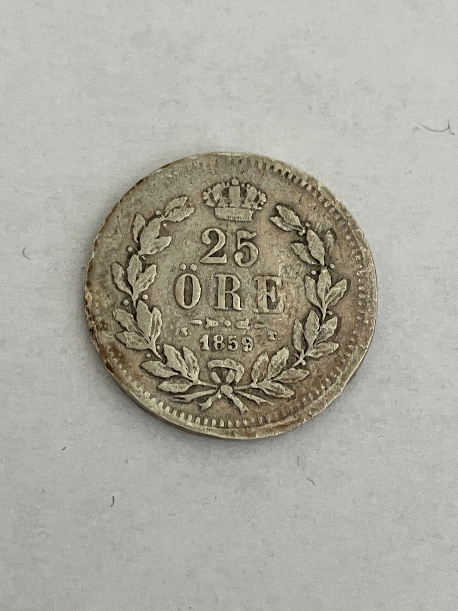 25 Øre 1859 Sweden