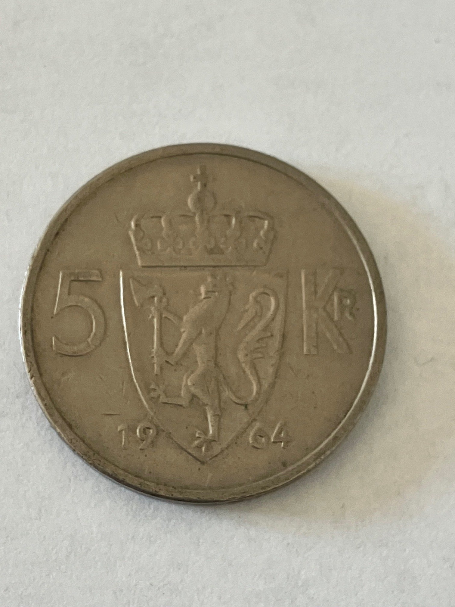 5 Kroner Norge 1964