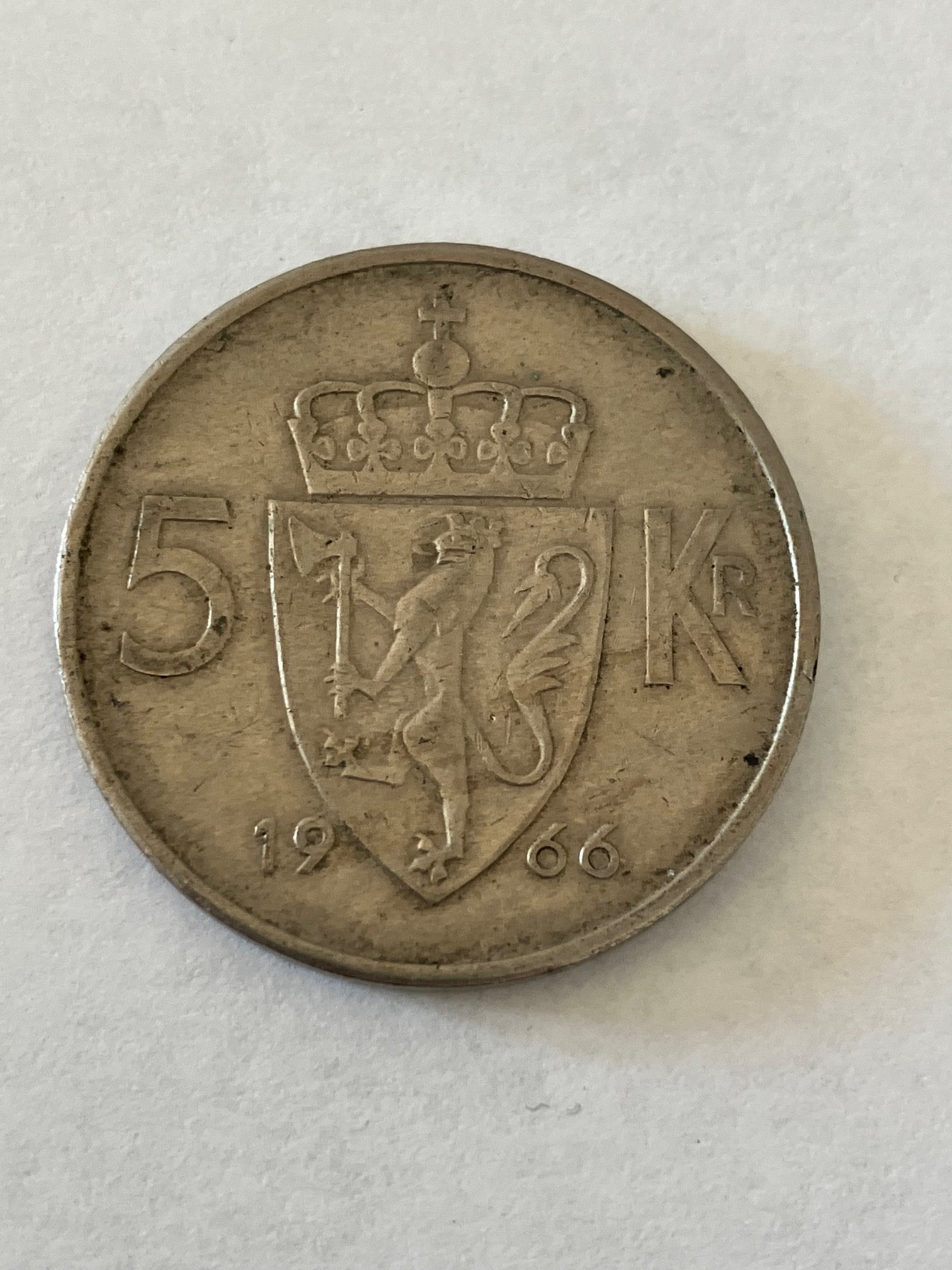 5 Kroner Norge 1966