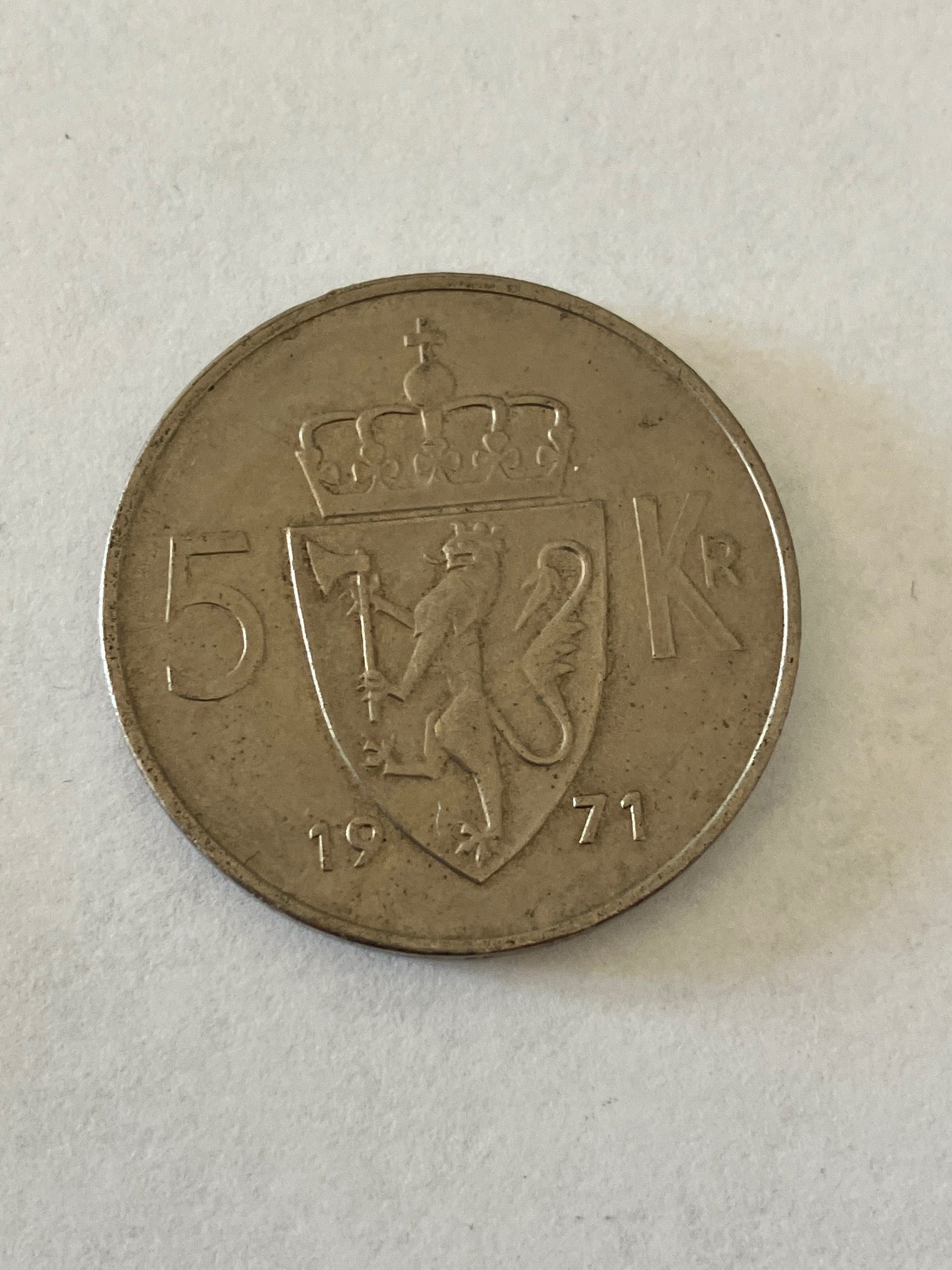 5 Kroner Norge 1971